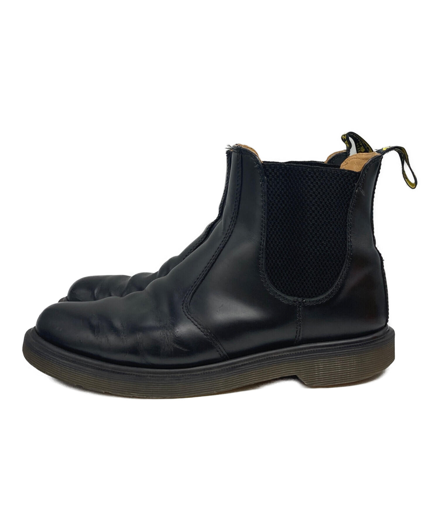 【値下げ】ドクターマーチン ブラック サイドゴアブーツ 中古・古着通販】Dr.Martens (ドクターマーチン) サイドゴアブーツ