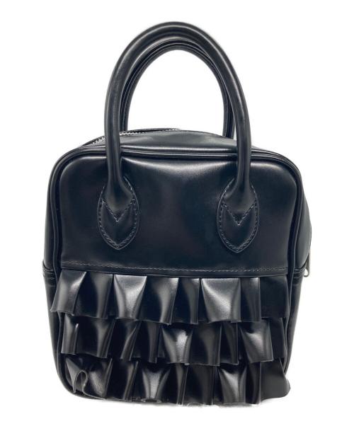 正規品 コムデギャルソン GIRL ♡ フリル ハンドバック ミニボストン 黒 中古・古着通販】COMME des GARCONS GIRL (コムデギャルソンガール