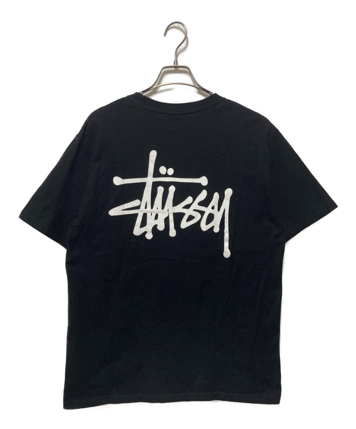 中古・古着通販】stussy (ステューシー) プリントTシャツ ブラック 