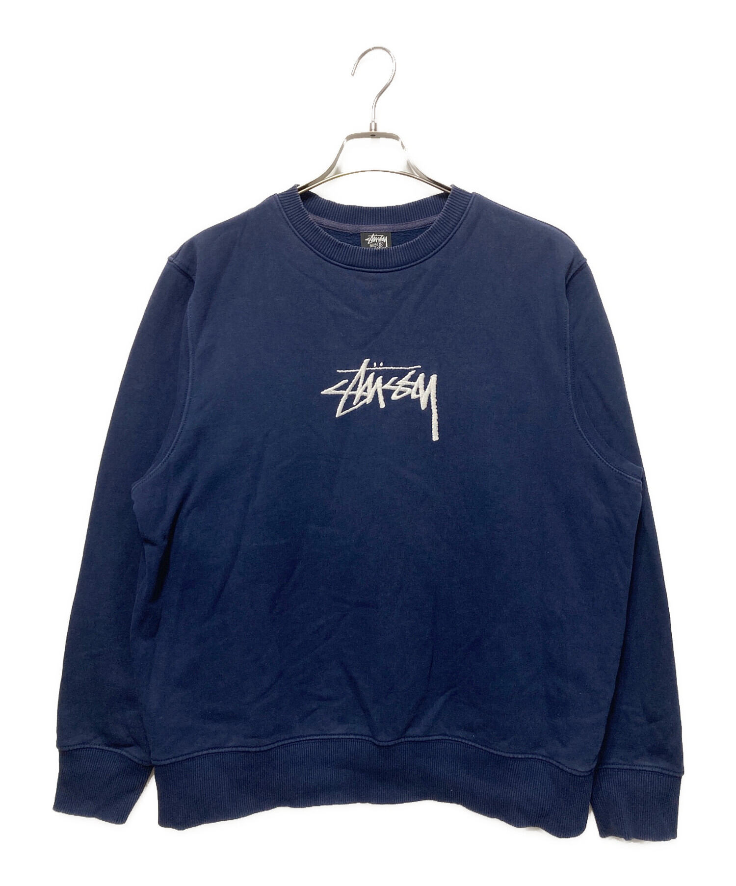 中古・古着通販】stussy (ステューシー) 刺繍スウェット ネイビー