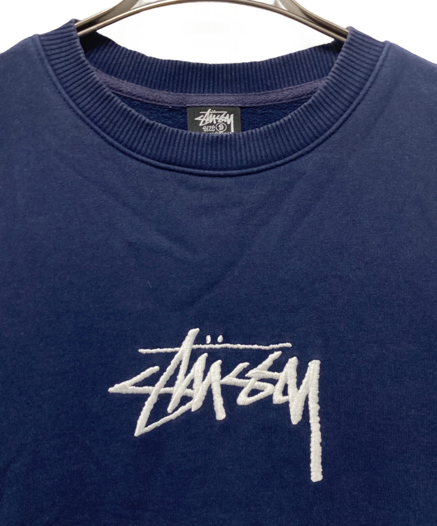 中古・古着通販】stussy (ステューシー) 刺繍スウェット ネイビー
