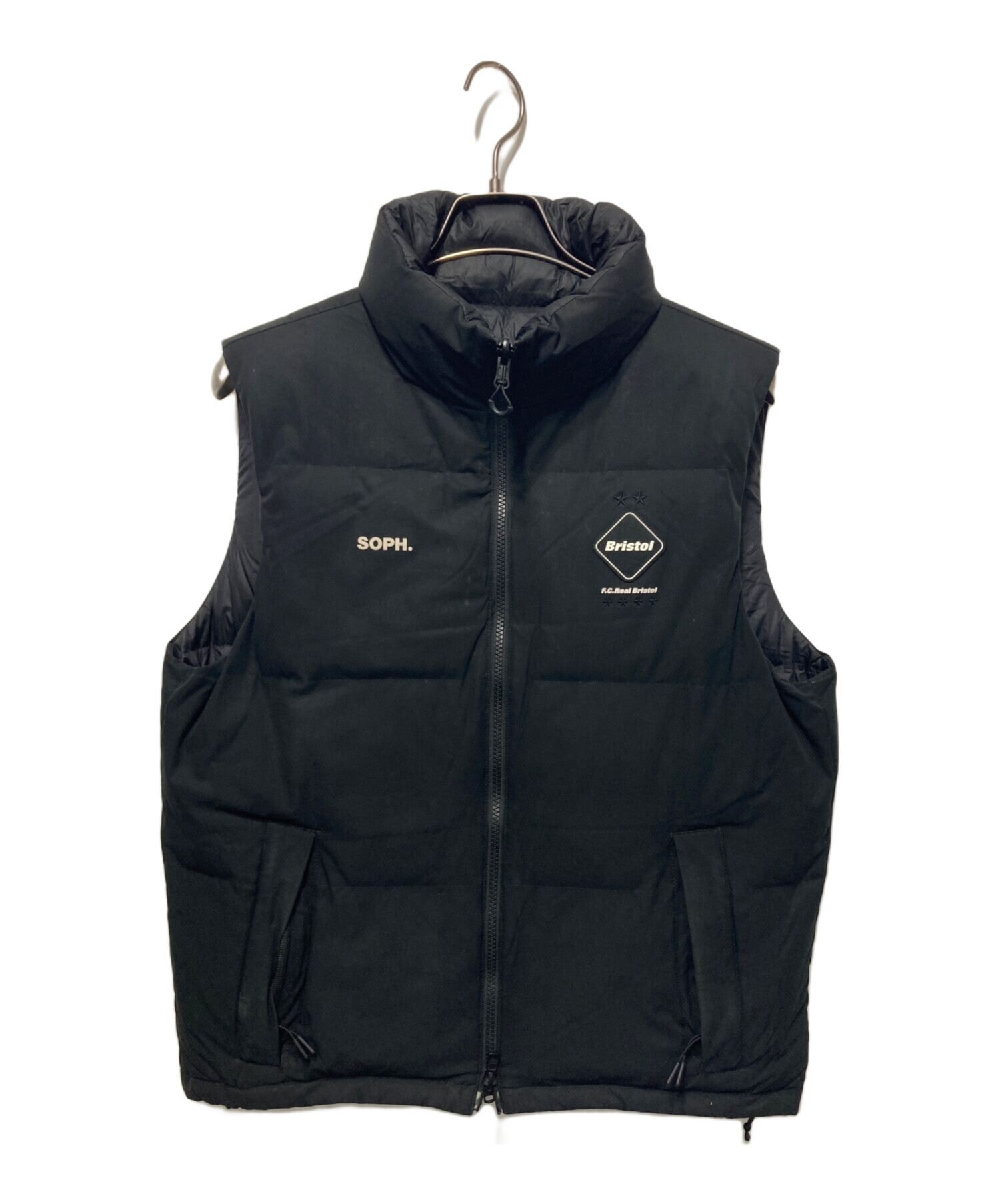 SOPH. ソフ　ダウンベスト　黒　M 中古・古着通販】SOPH. (ソフ) F.C.R.B. (エフシーレアルブリストル