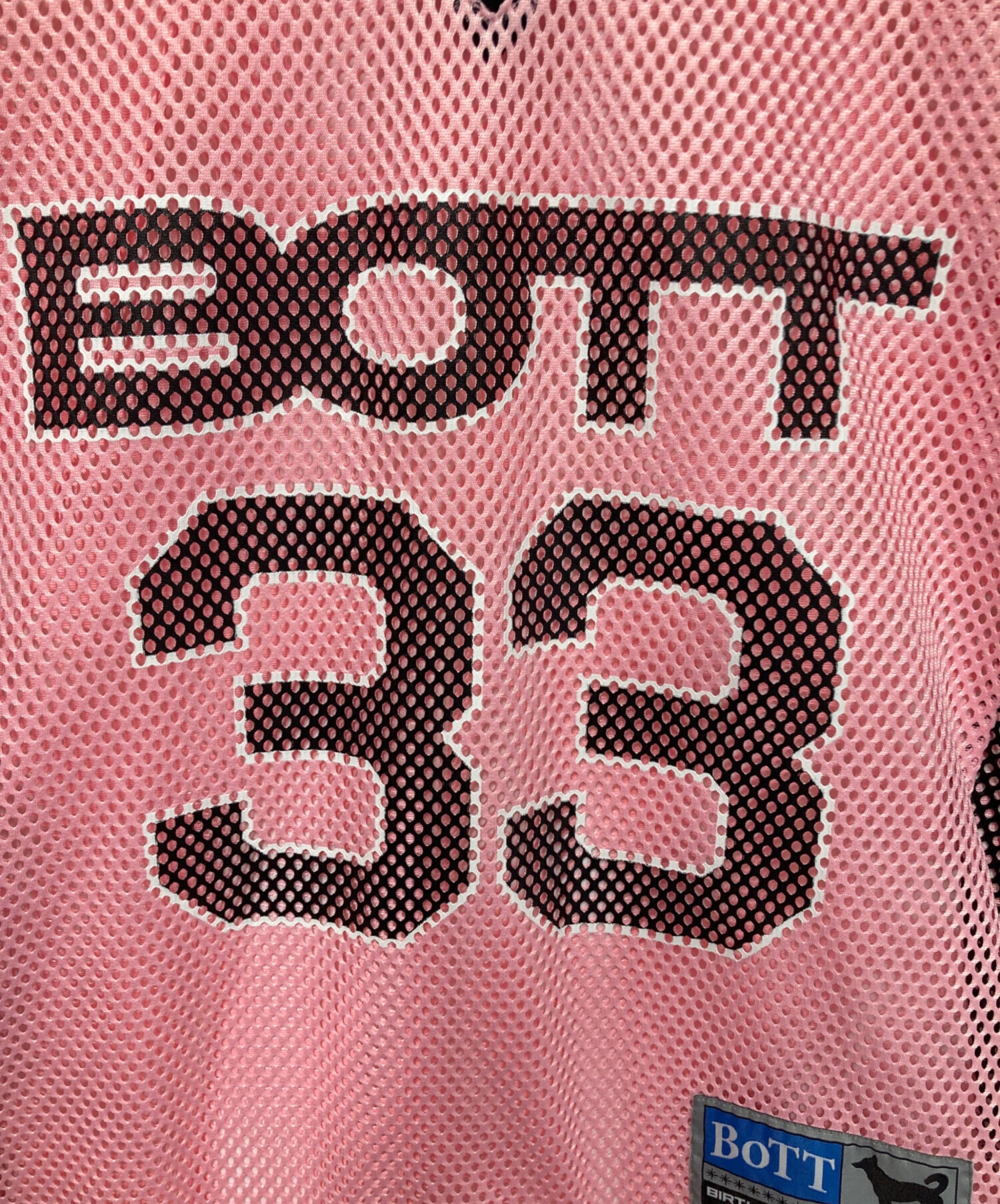 K*K様 BoTT メッシュ フットボールシャツ 33 カーキ L 中古・古着通販】BoTT (ボット) メッシュフットボールシャツ ピンク