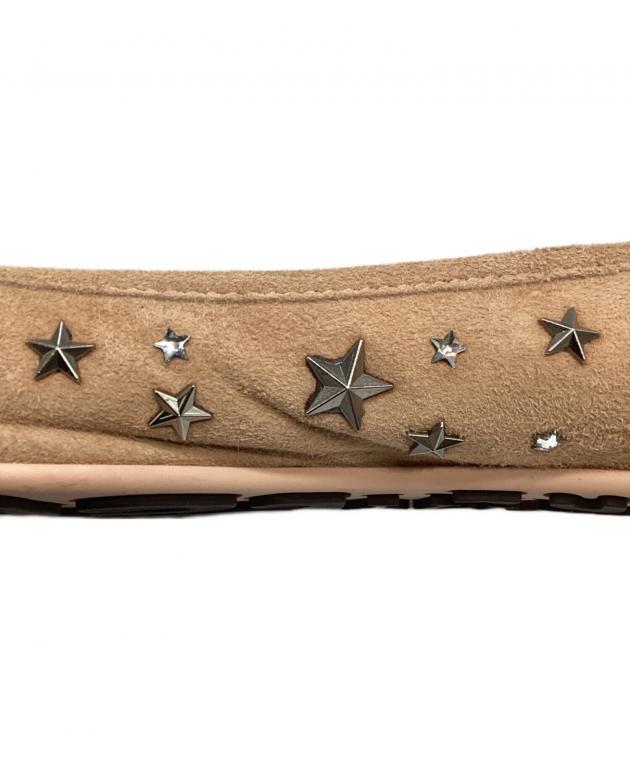 Jimmy Choo ブラウン フラットシューズ スタッズ付き　size36 中古・古着通販】JIMMY CHOO (ジミーチュウ) スタッズバレエシューズ