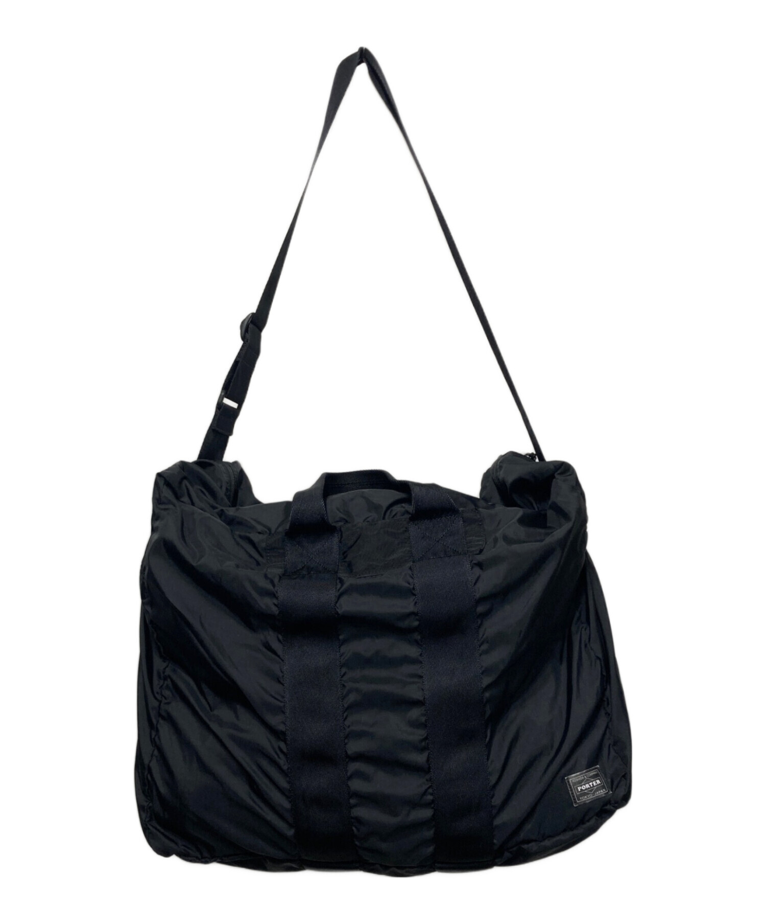 未使用品　ダッフルバッグ 中古・古着通販】PORTER (ポーター) ダッフルバッグ ブラック