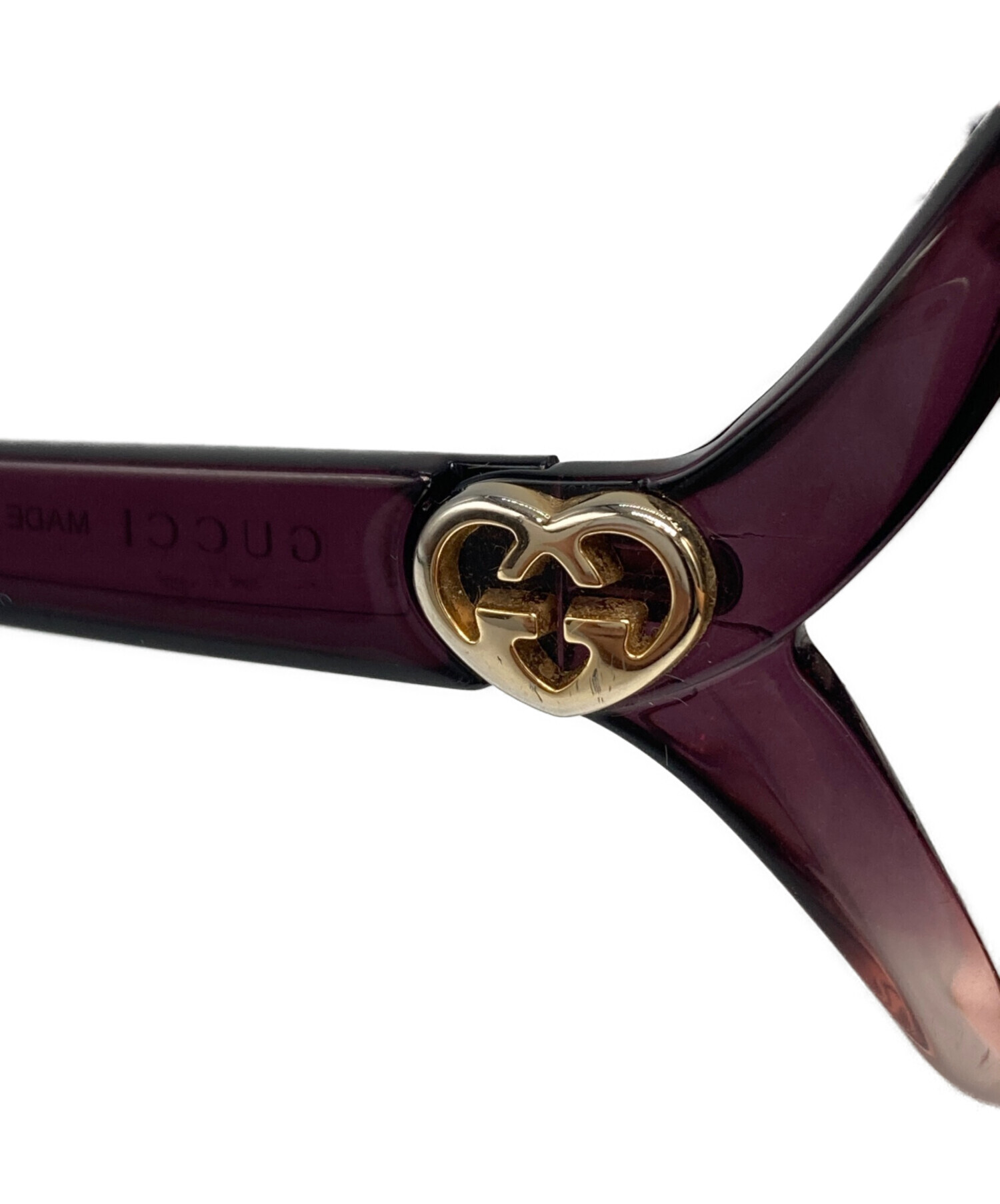 ち*︎様 GUCCI ラブリーハート サングラス グッチ 中古・古着通販】GUCCI (グッチ) ラブリーハートサングラス レッド