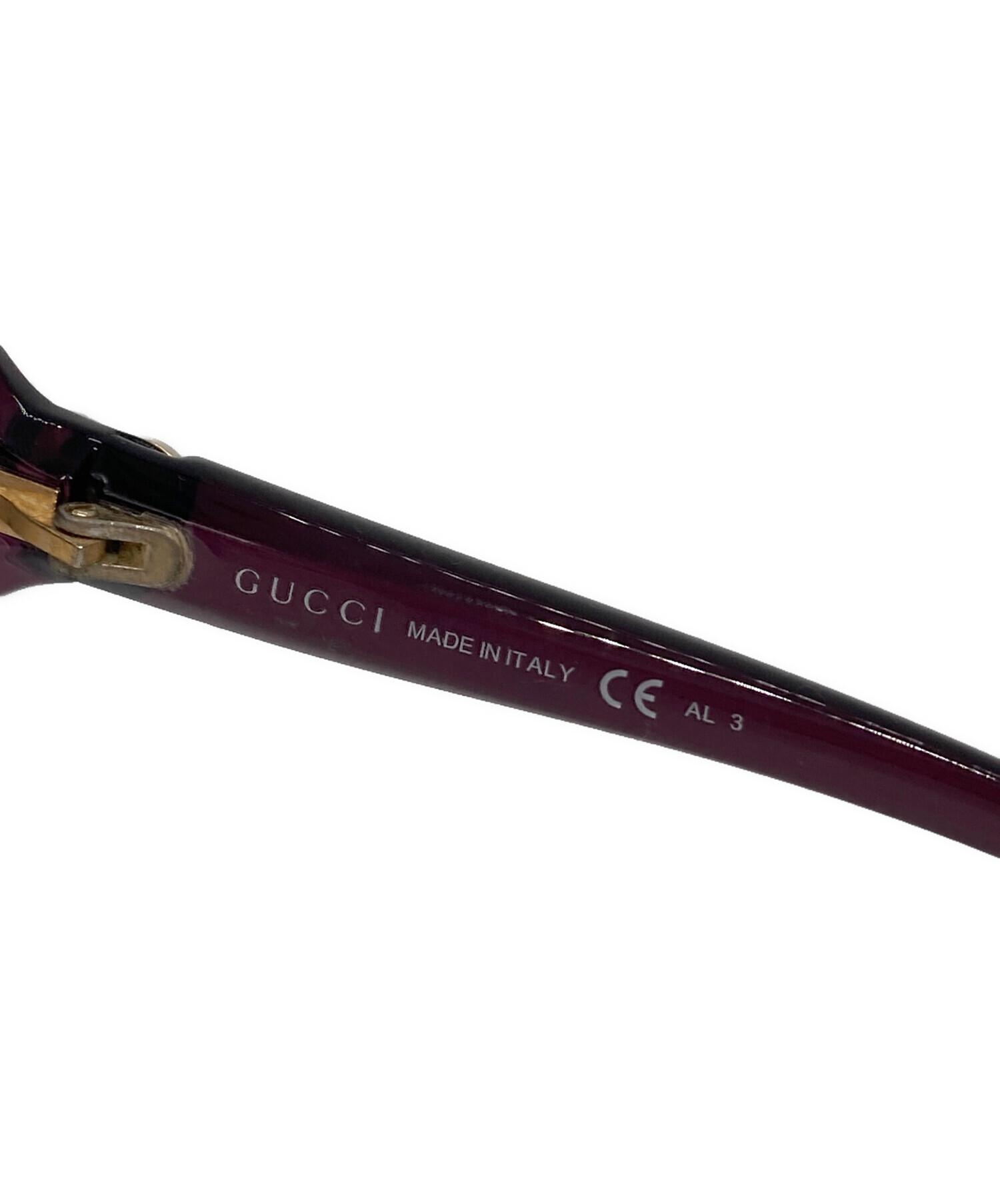中古・古着通販】GUCCI (グッチ) ラブリーハートサングラス レッド