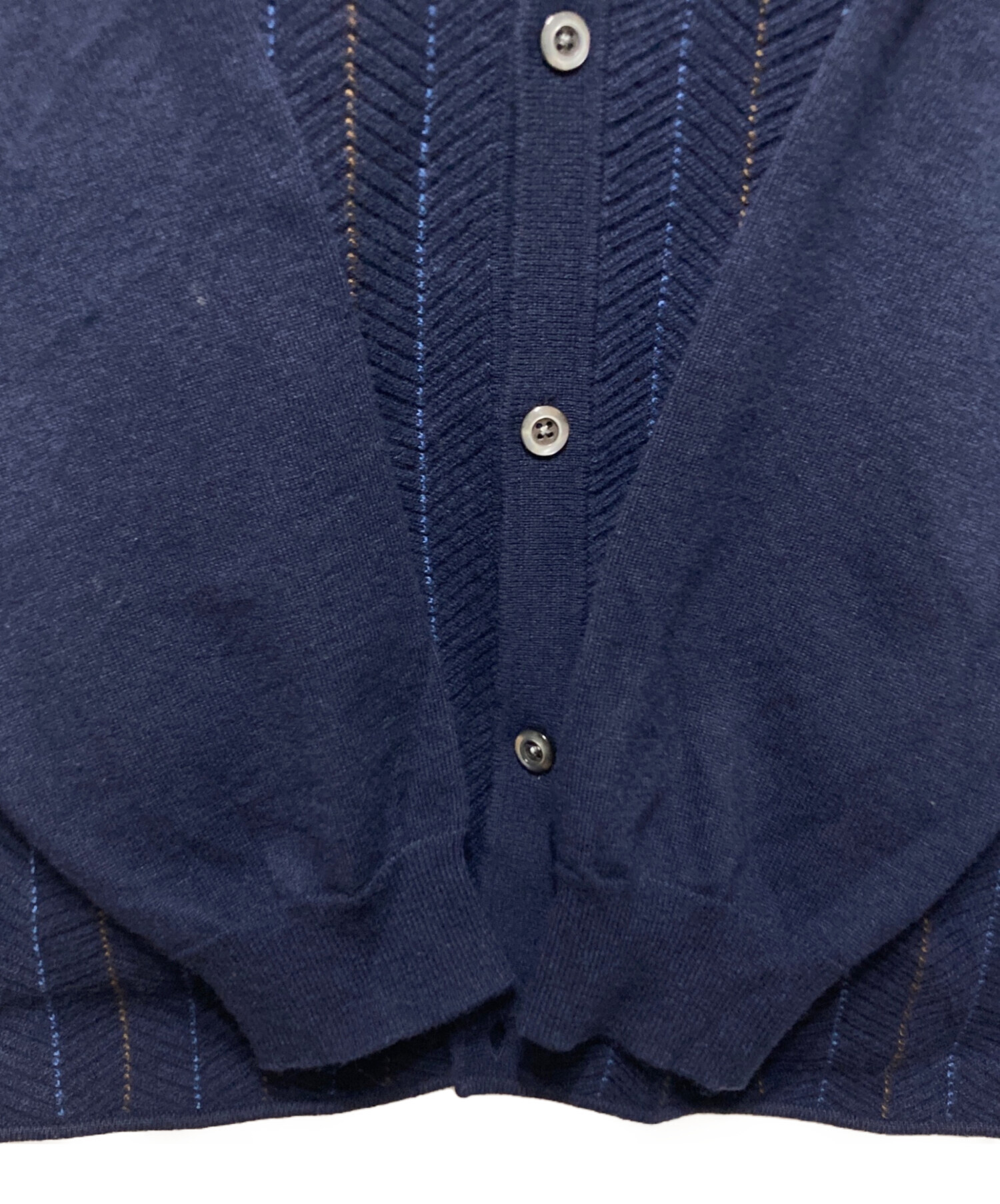 Supreme ダークネイビー カーディガン M 中古・古着通販】SUPREME (シュプリーム) HERRINGBONE CARDIGAN
