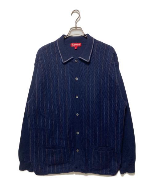 r*u様 ⭐️未使用品⭐️シュプリーム ヘリンボーン　カーディガン　ブラック　セ 中古・古着通販】SUPREME (シュプリーム) HERRINGBONE CARDIGAN