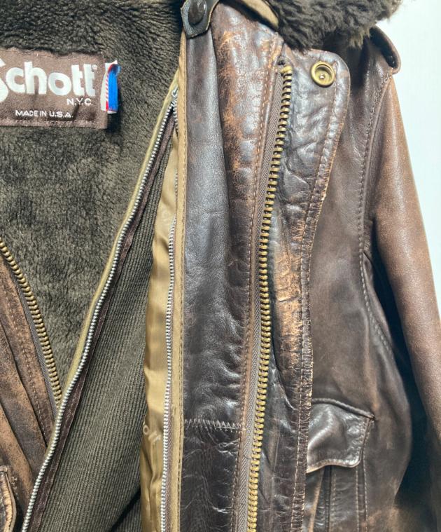 中古・古着通販】Schott (ショット) 618レザーライダースジャケット