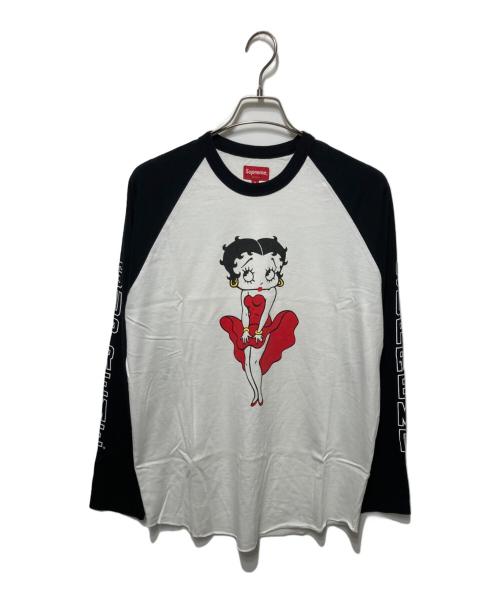 中古・古着通販】SUPREME (シュプリーム) BETTY BOOP RAGLAN ホワイト