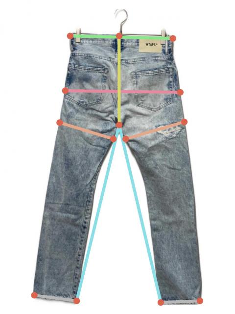 WTAPS BLUES SKINNY TRASH デニムパンツ Sサイズ 美中古 中古・古着通販】WTAPS (ダブルタップス) BLUES VERY SKINNY TRASH
