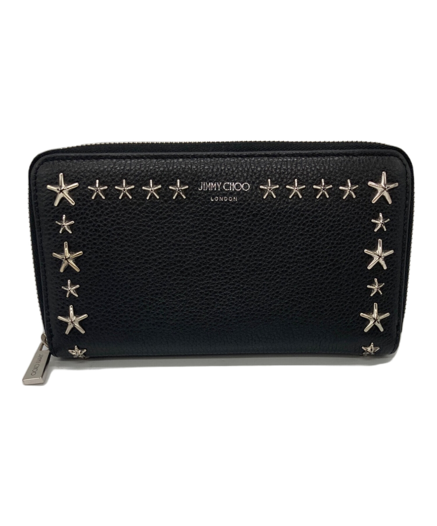 ジミーチュウ　JIMMY CHOO スター スタッズ ラウンド長財布 未使用品 中古・古着通販】JIMMY CHOO (ジミーチュウ) スタスタッズラウンド