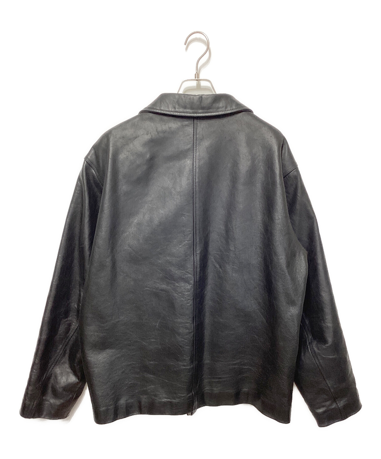 中古・古着通販】GAP (ギャップ) レザージャケット ブラック サイズ:L