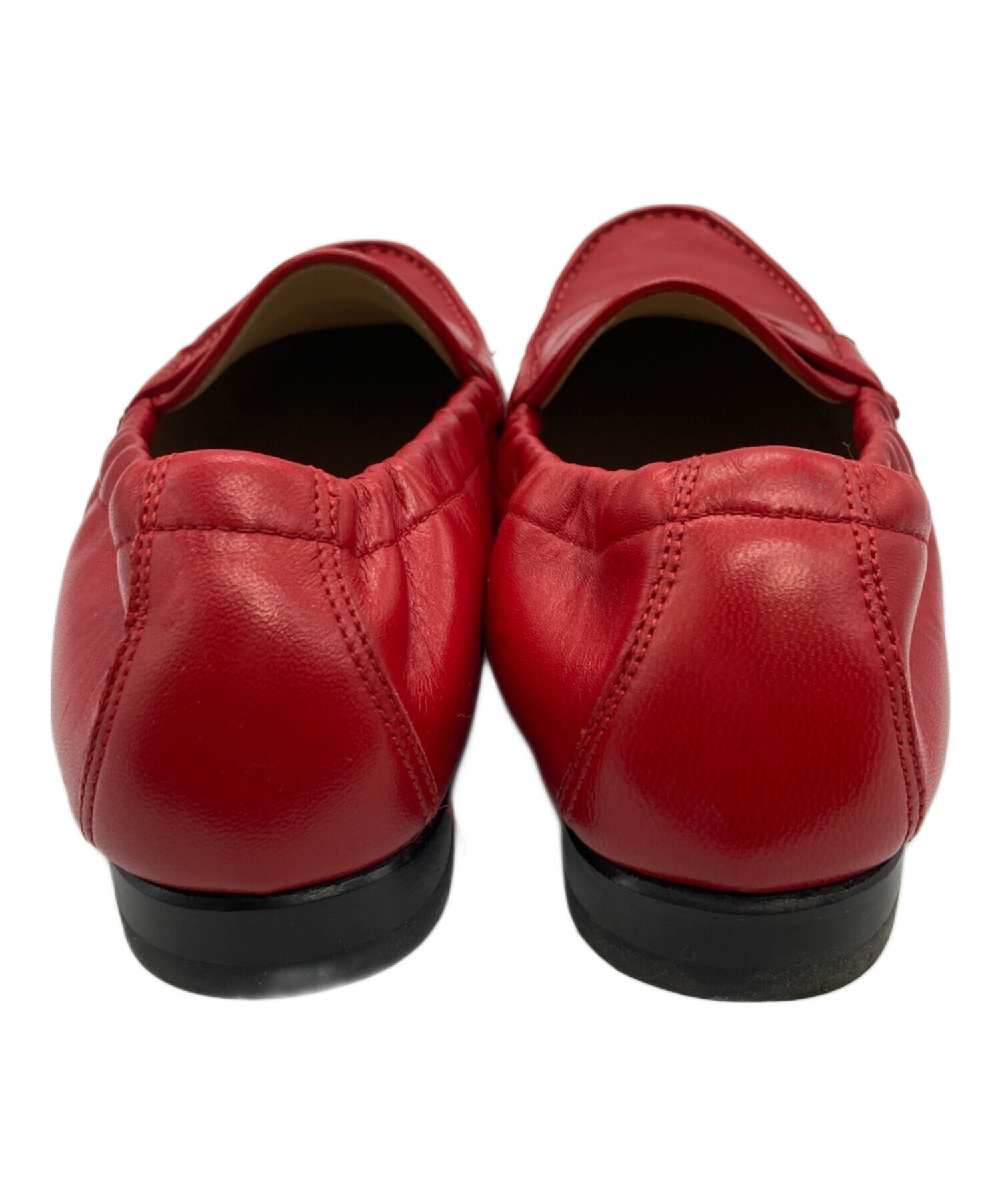 Salvatore Ferragamo 赤 ローファー 中古・古着通販】Salvatore Ferragamo (サルヴァトーレ フェラガモ