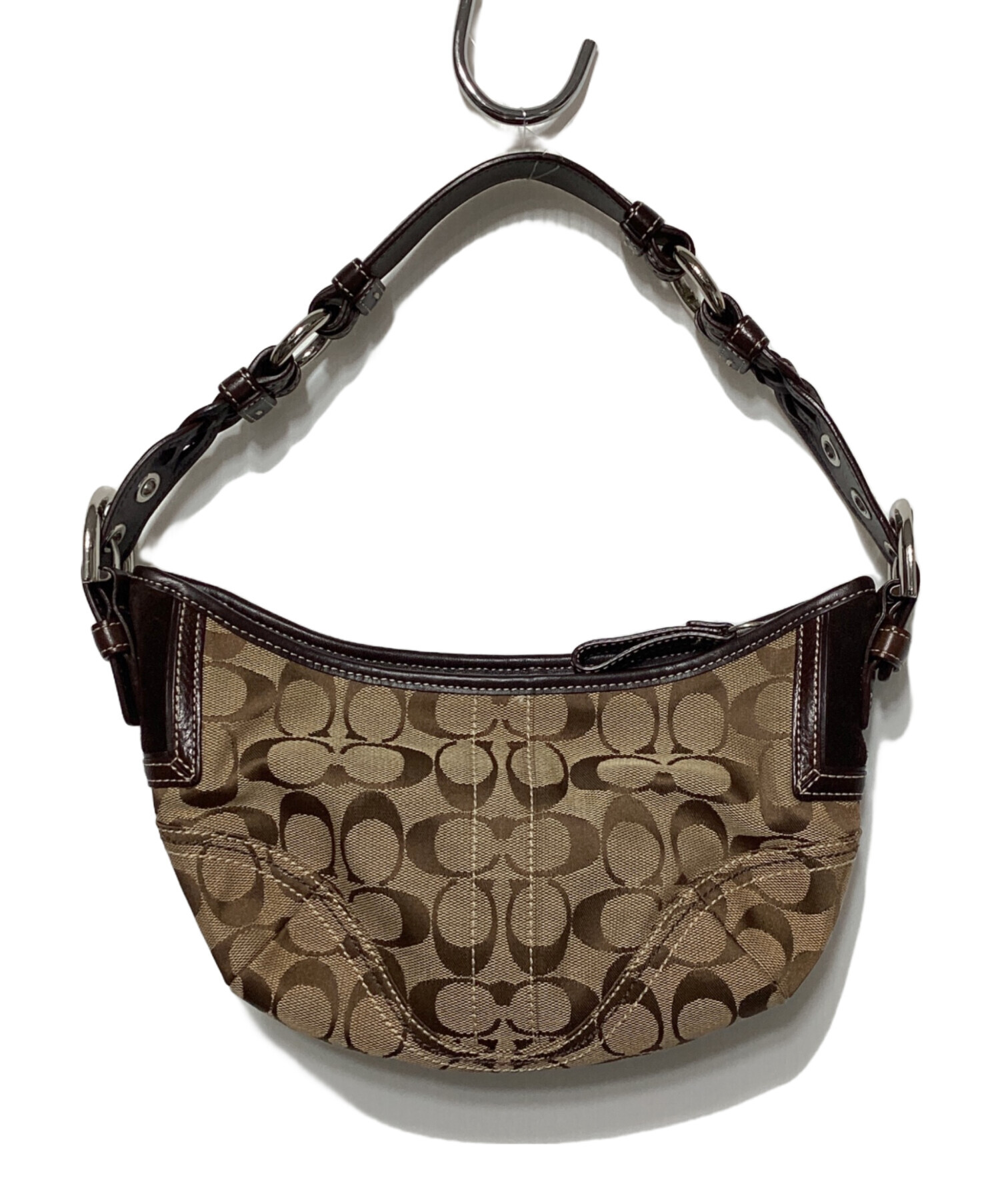 中古・古着通販】COACH (コーチ) ワンショルダーバッグ ベージュ