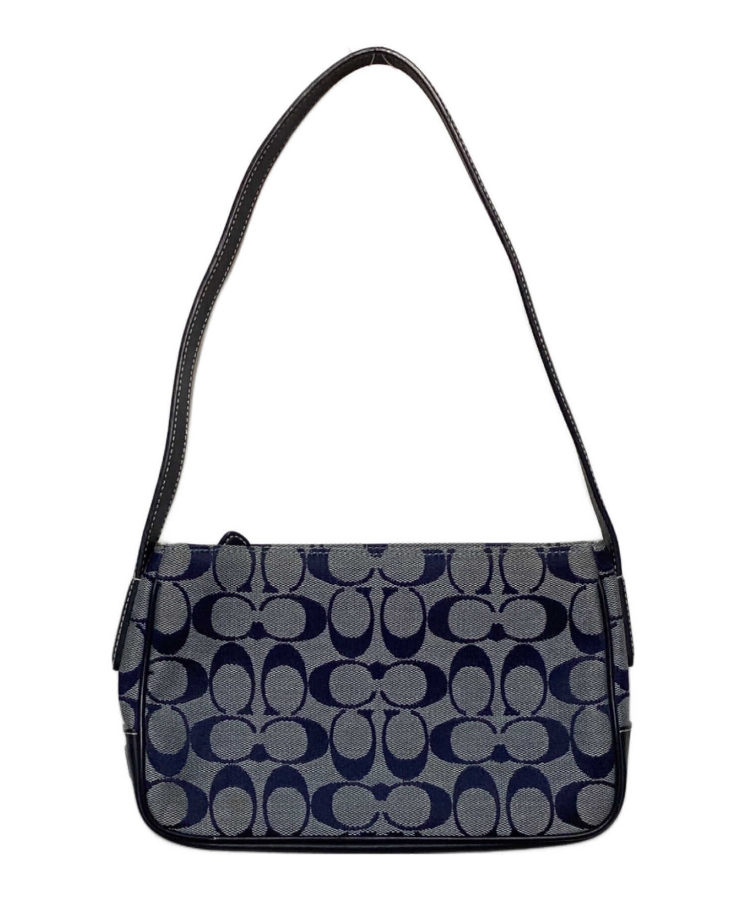 COACH コーチ ワンショルダーバッグ キャンバス F13975 ターンロック 中古・古着通販】COACH (コーチ) ワンショルダーバッグ｜ブランド