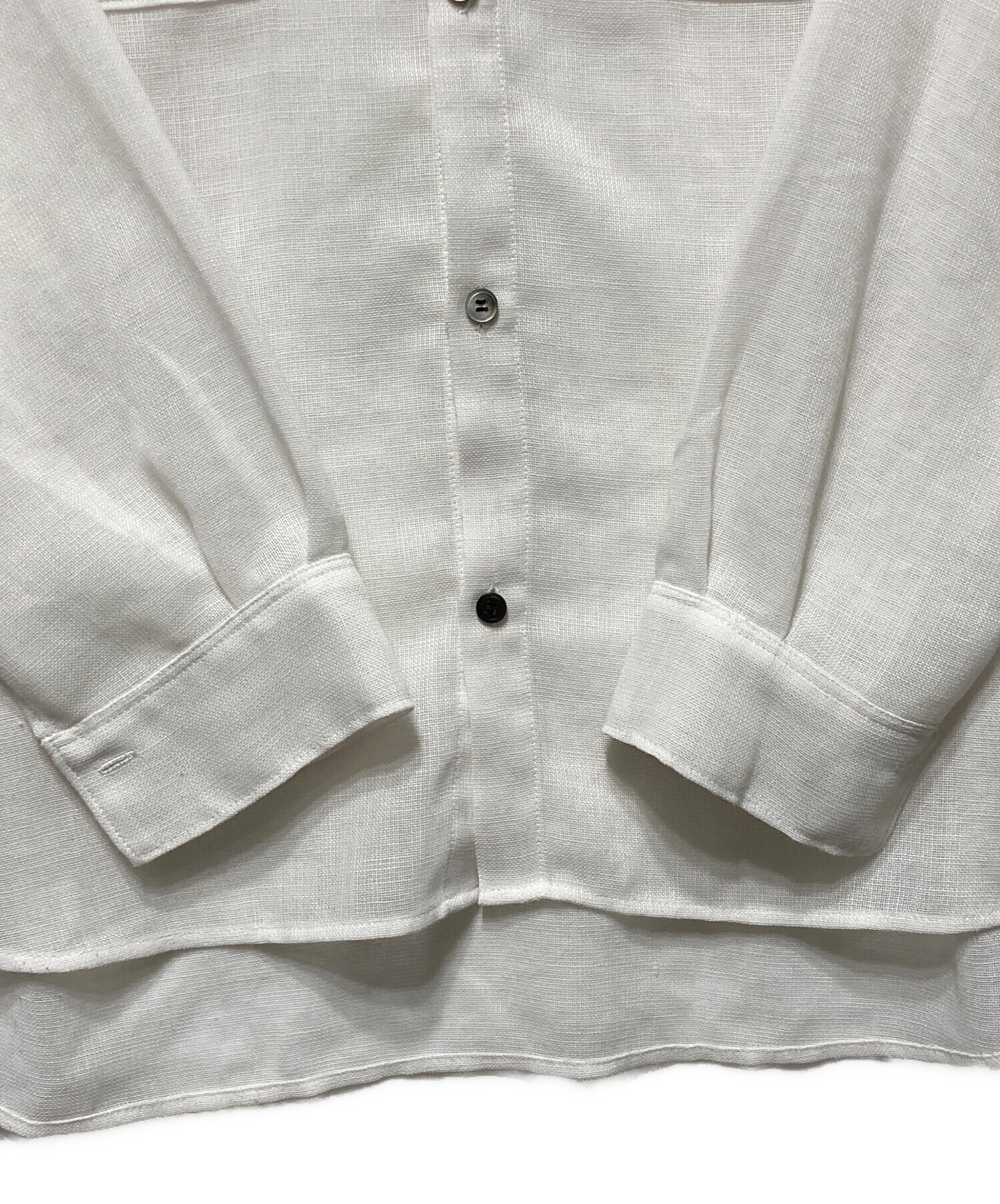 中古・古着通販】IENA (イエナ) シアーメッシュシャツ ホワイト サイズ 