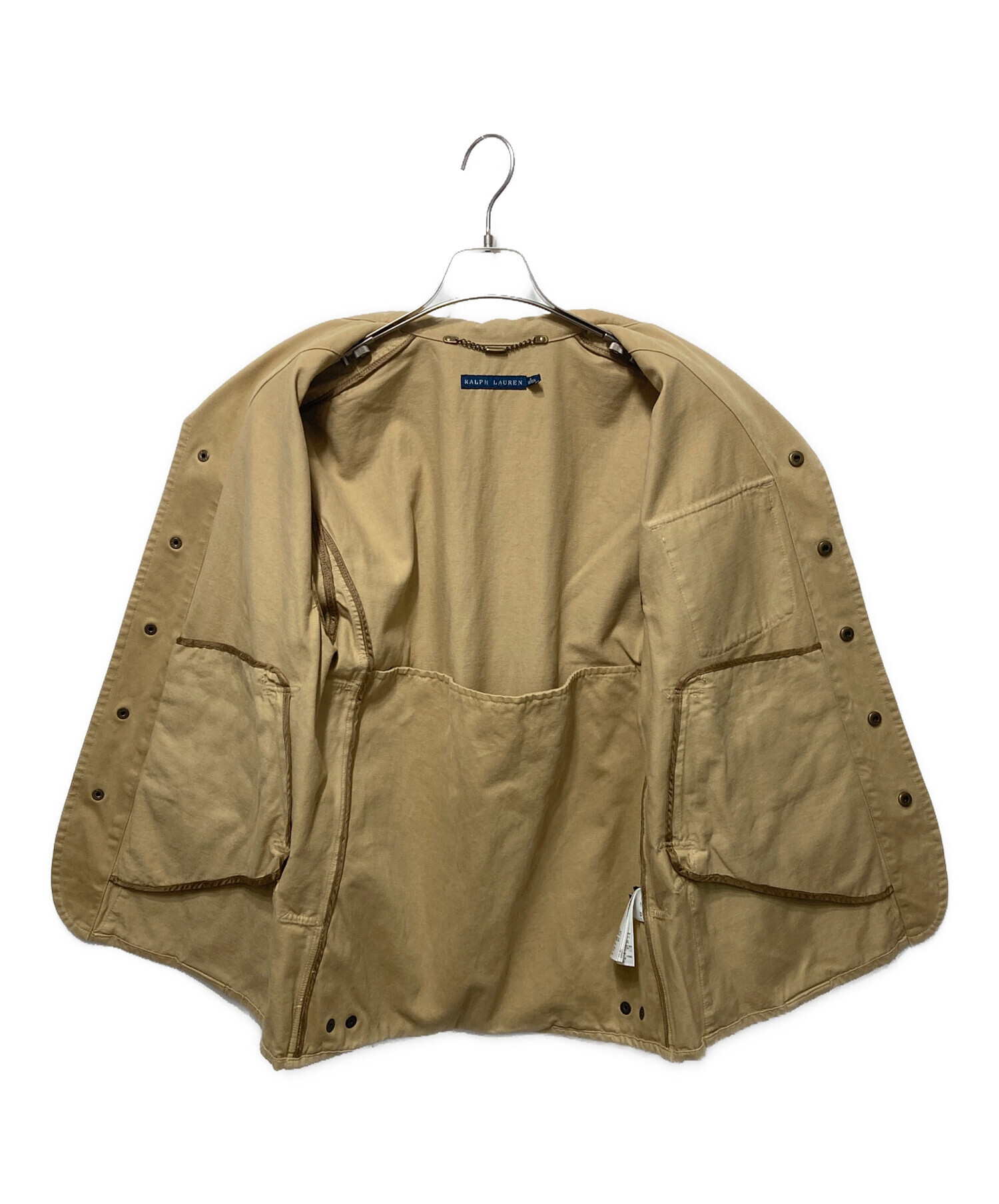 美品 ポロバイラルフローレン サファリジャケット ベージュ S POLO