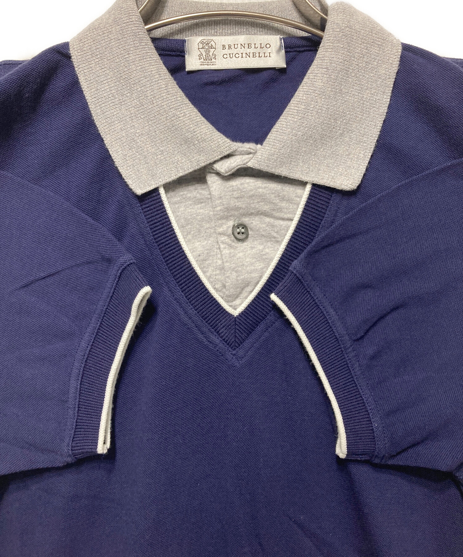 BRUNELLO CUCINELLI ブルネロクチネリ ポロシャツ 中古・古着通販】BRUNELLO CUCINELLI (ブルネロクチネリ) ポロシャツ