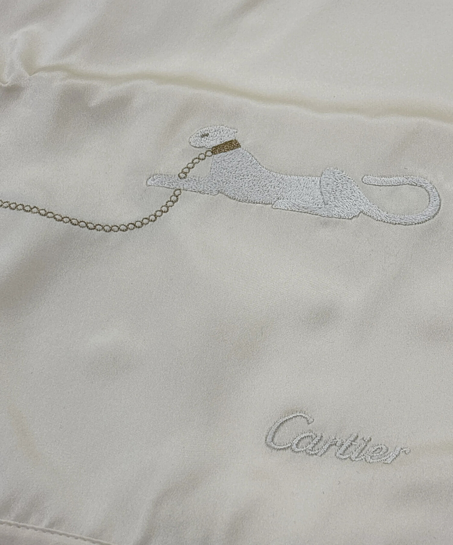 中古・古着通販】Cartier (カルティエ) シルクスカーフ アイボリー