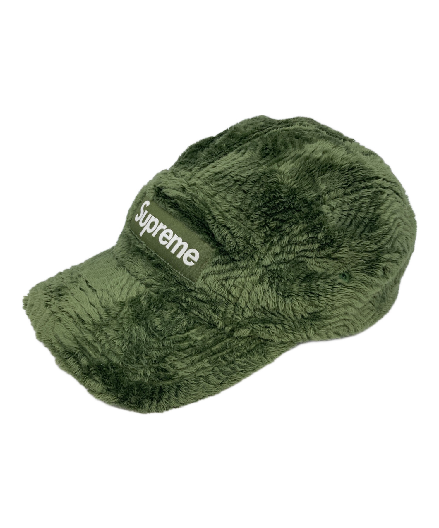 中古・古着通販】Supreme (シュプリーム) Fuzzy Camp Cap グリーン 