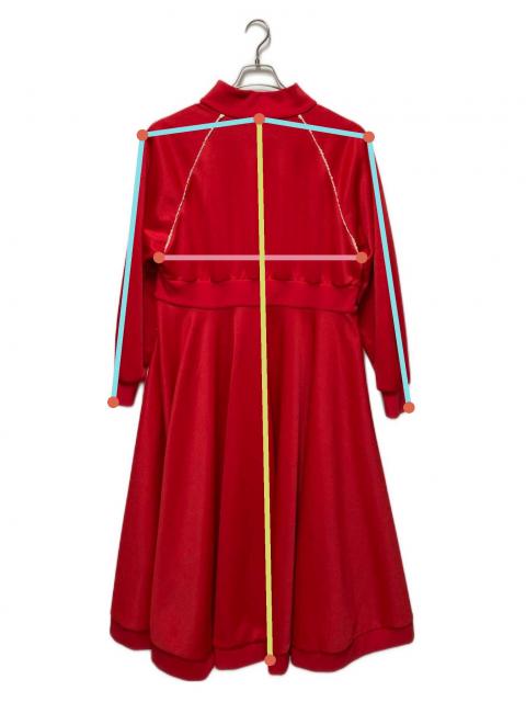 定価4.95万　keisuke kanda レース装飾 ジャージ レッド 中古・古着通販】keisuke kanda (ケイスケカンダ) ジャージ・ミーツ