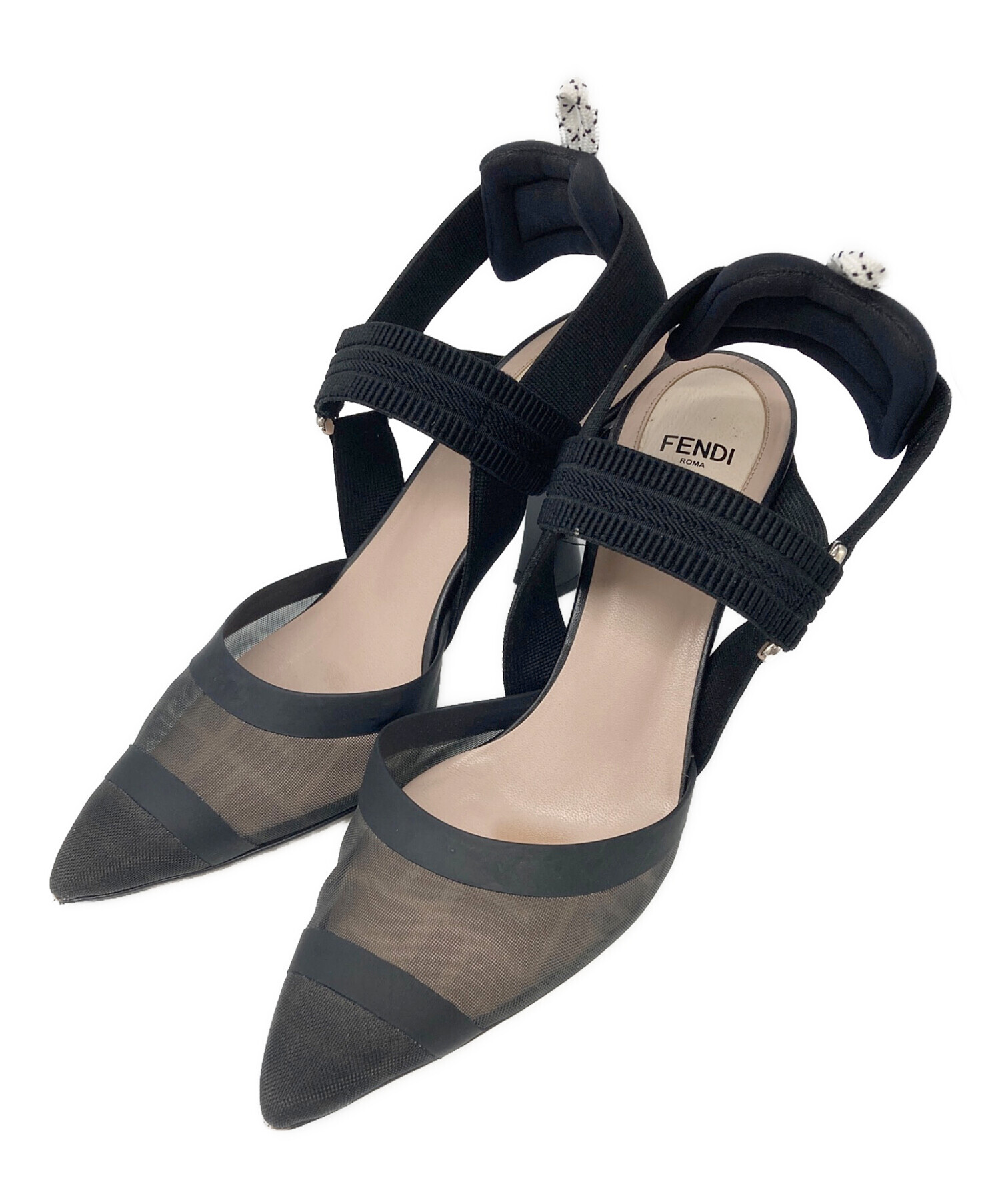 FENDI フェンディコリブリ　スリングバックシューズ　美品　37 中古・古着通販】FENDI (フェンディ) コリブリスリングバッグシューズ
