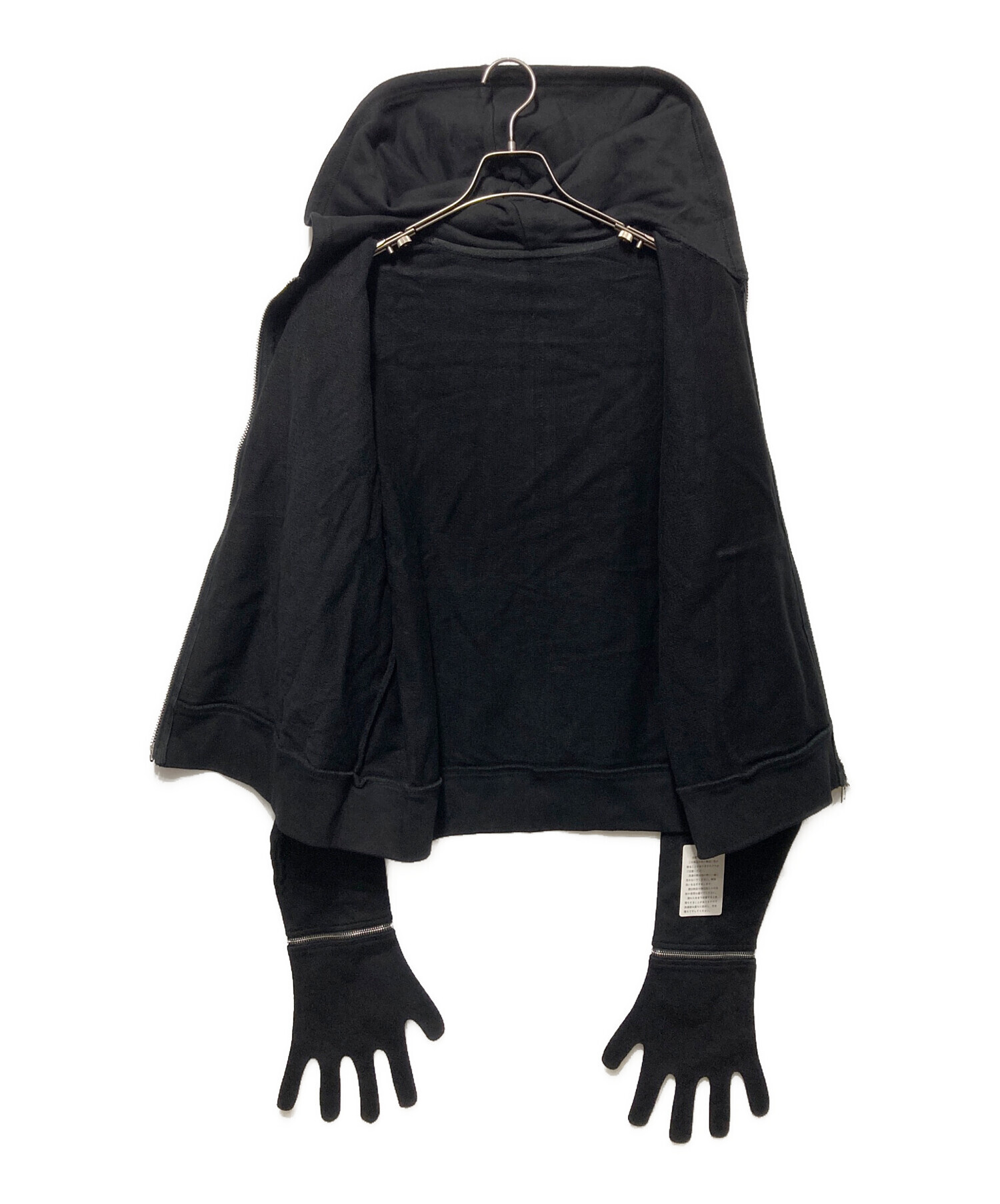 ふく出品 中古・古着通販】USED (ユーズド) Glove Zip Hoodie ブラック サイズ