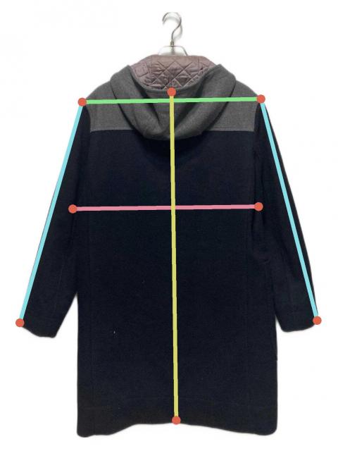 中古・古着通販】CARVEN (カルヴェン) ダッフルコート ネイビー サイズ