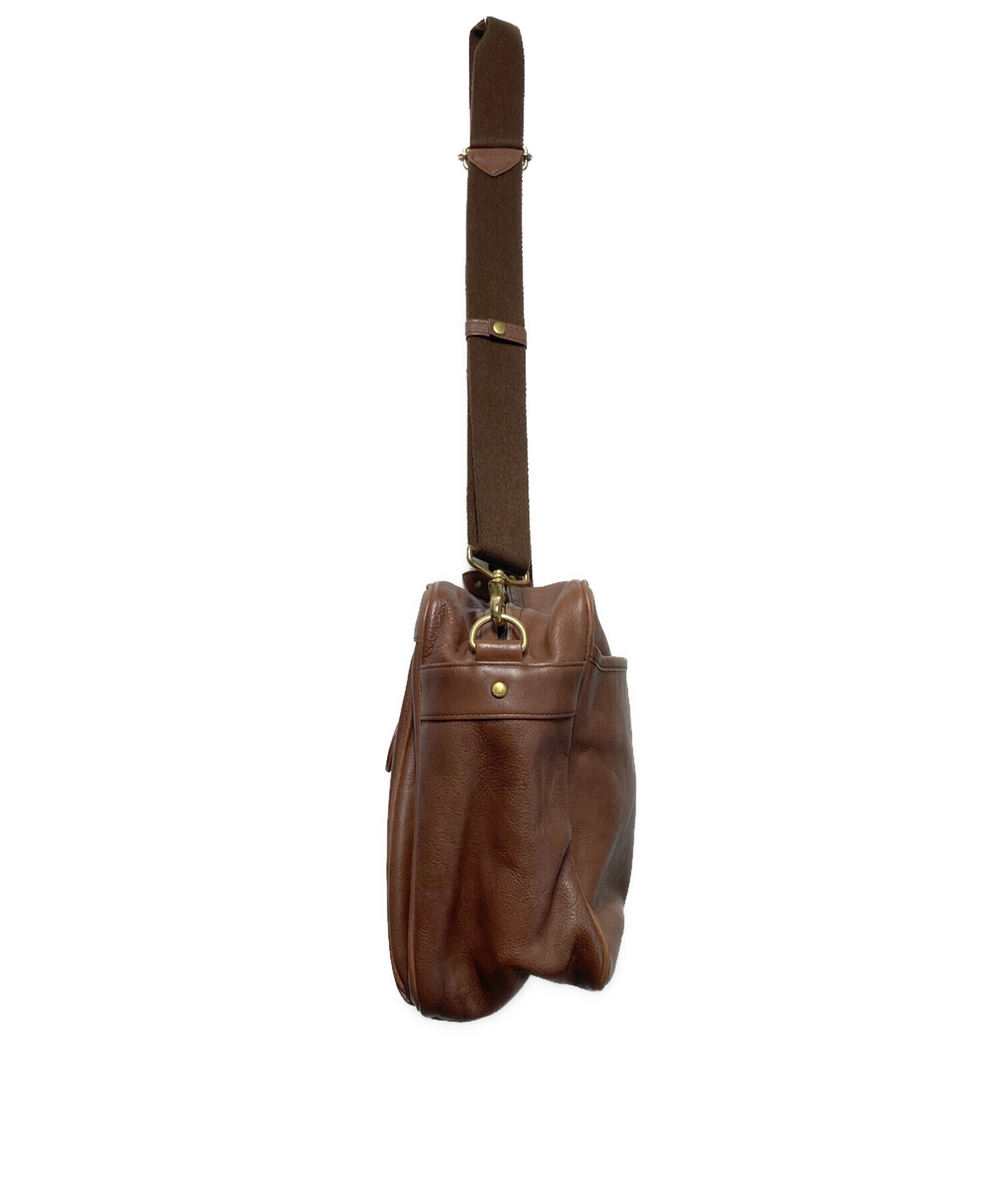 中古・古着通販】PORTER (ポーター) レザーバッグ ブラウン｜ブランド