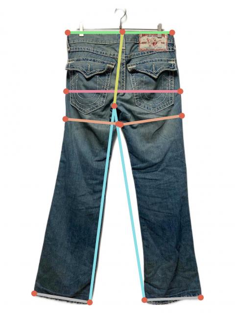 中古・古着通販】TRUE RELIGION (トゥルー レリジョン) デニムパンツ