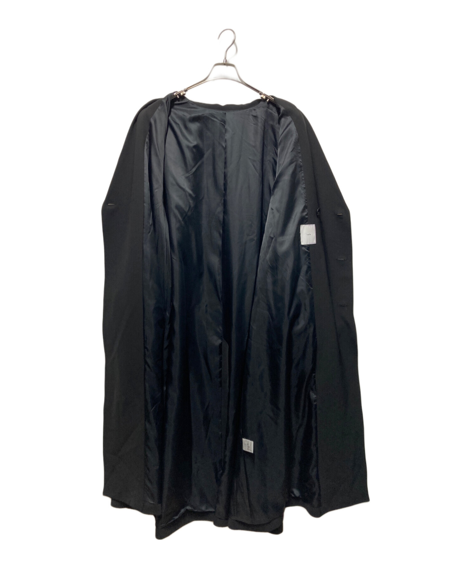 中古・古着通販】Lui's (ルイス) ワイドトレンチコート ブラック