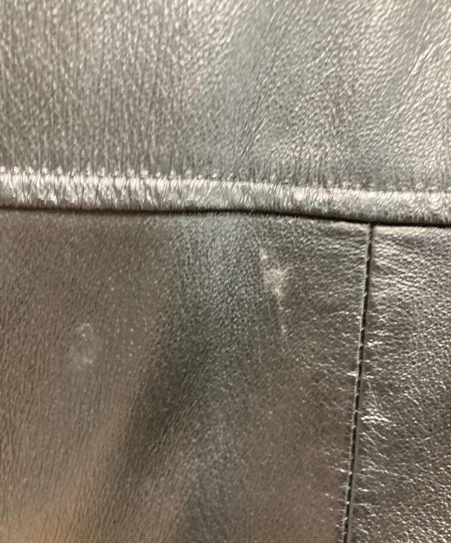 中古・古着通販】VINTAGE (ヴィンテージ) レザージャケット ブラック