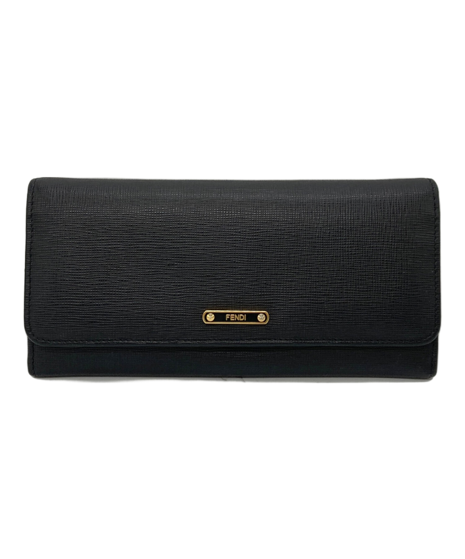 フェンディ　エフイズ　コンチネンタルウォレット　二つ折り　ブラック 中古・古着通販】FENDI (フェンディ) コンチネンタルウォレット