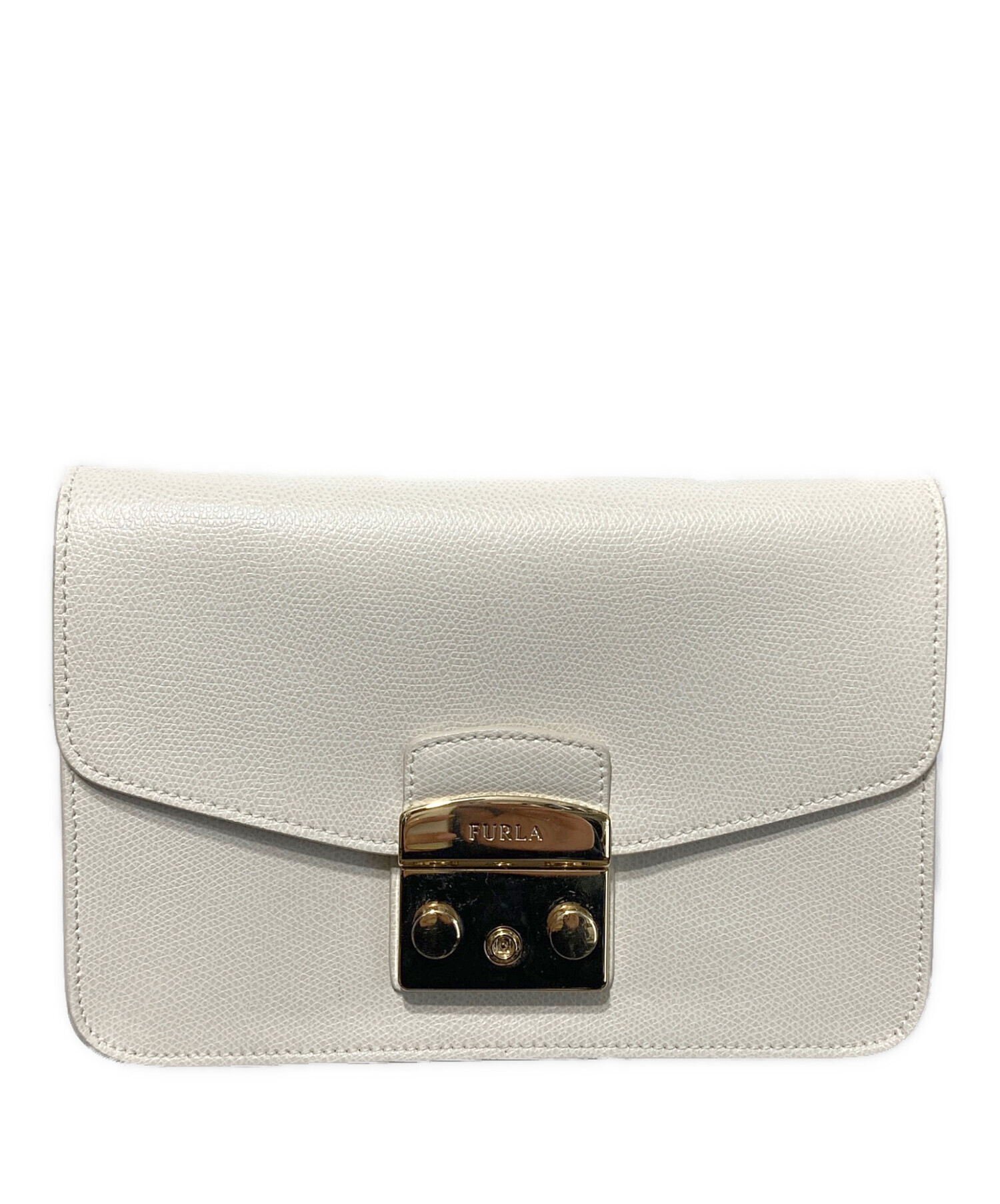 FURLA ショルダーバック　未使用品　保証書付き 中古・古着通販】FURLA (フルラ) ショルダーバッグ ホワイト｜ブランド