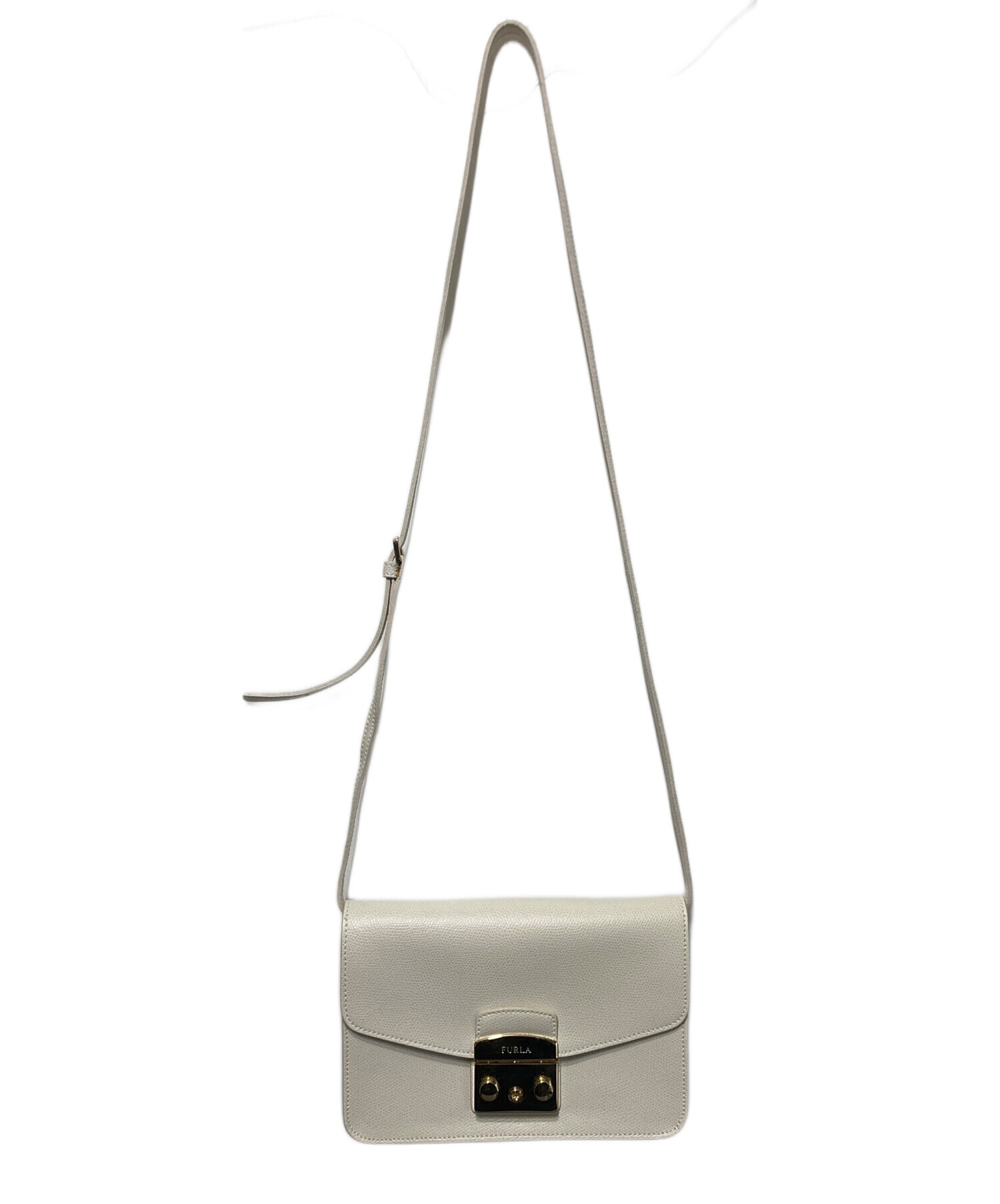 中古・古着通販】FURLA (フルラ) ショルダーバッグ ホワイト｜ブランド
