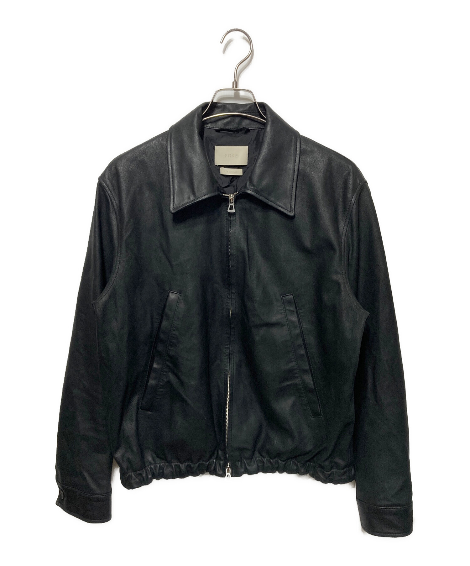 中古・古着通販】YOKE (ヨーク) LEATHER ZIP BLOUSON/レザージップ