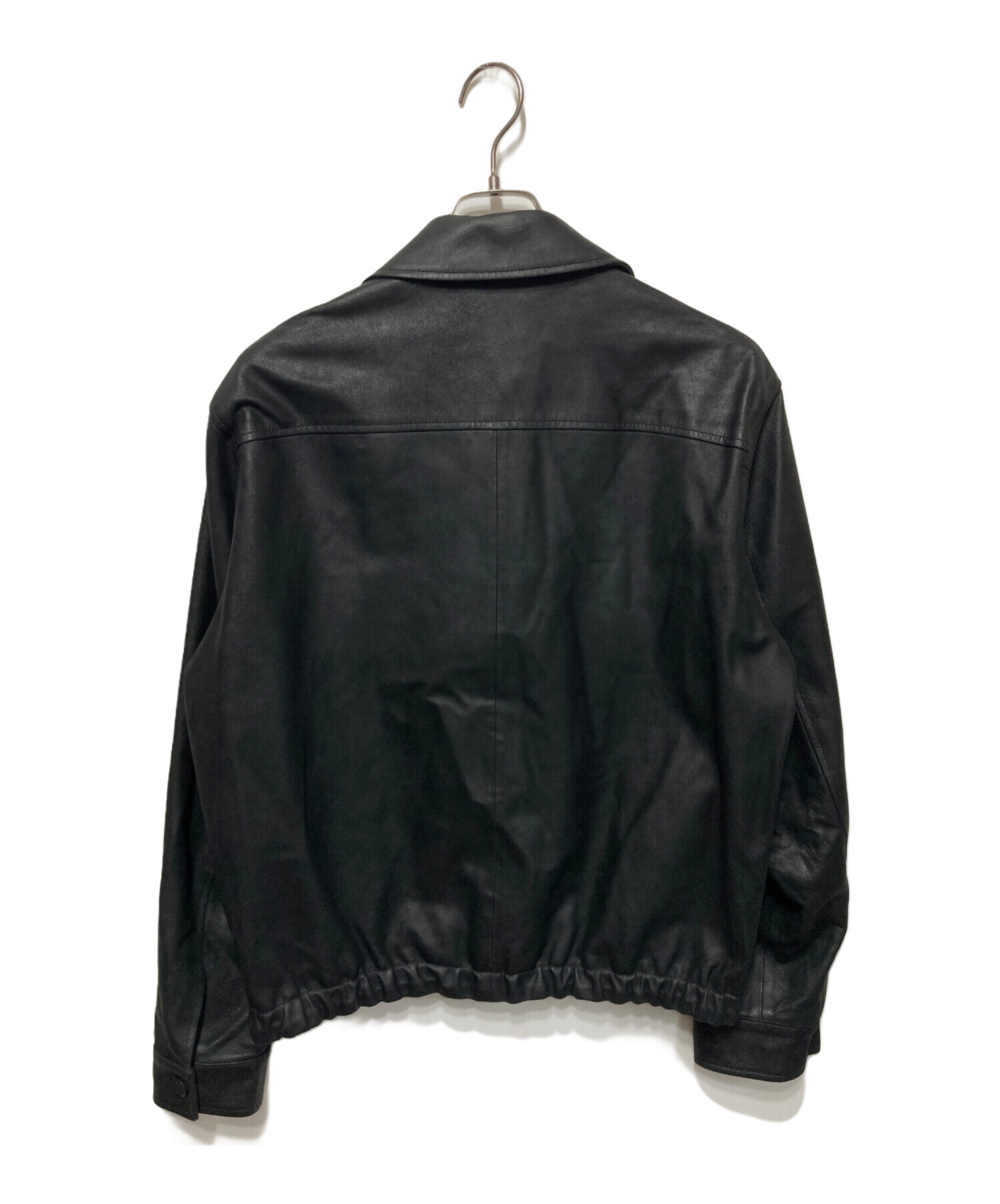 YOKE ゴートレザージップブルゾンsize3 中古・古着通販】YOKE (ヨーク) LEATHER ZIP BLOUSON/レザージップ