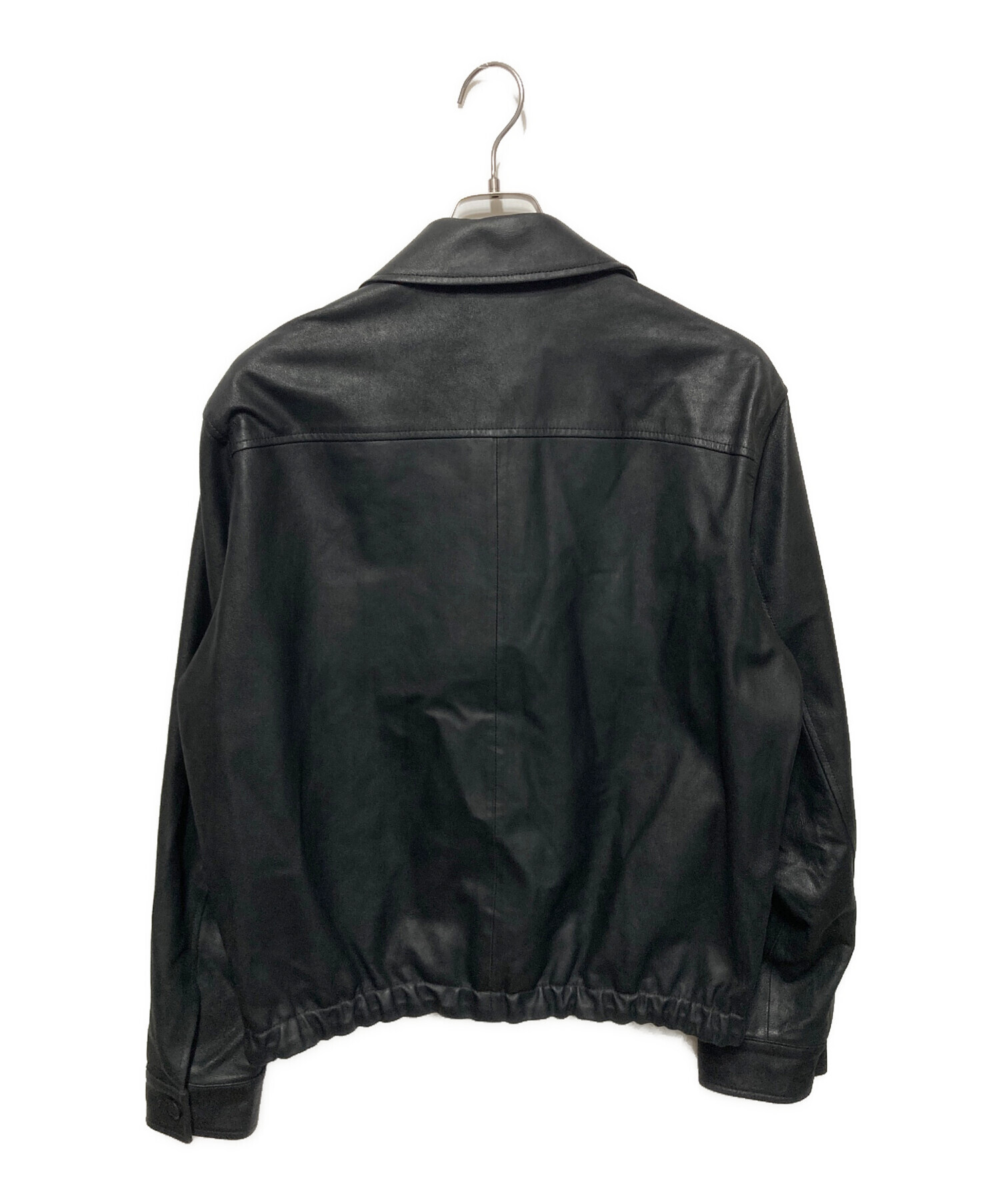 YOKE ゴートレザージップブルゾンsize3 中古・古着通販】YOKE (ヨーク) LEATHER ZIP BLOUSON/レザージップ