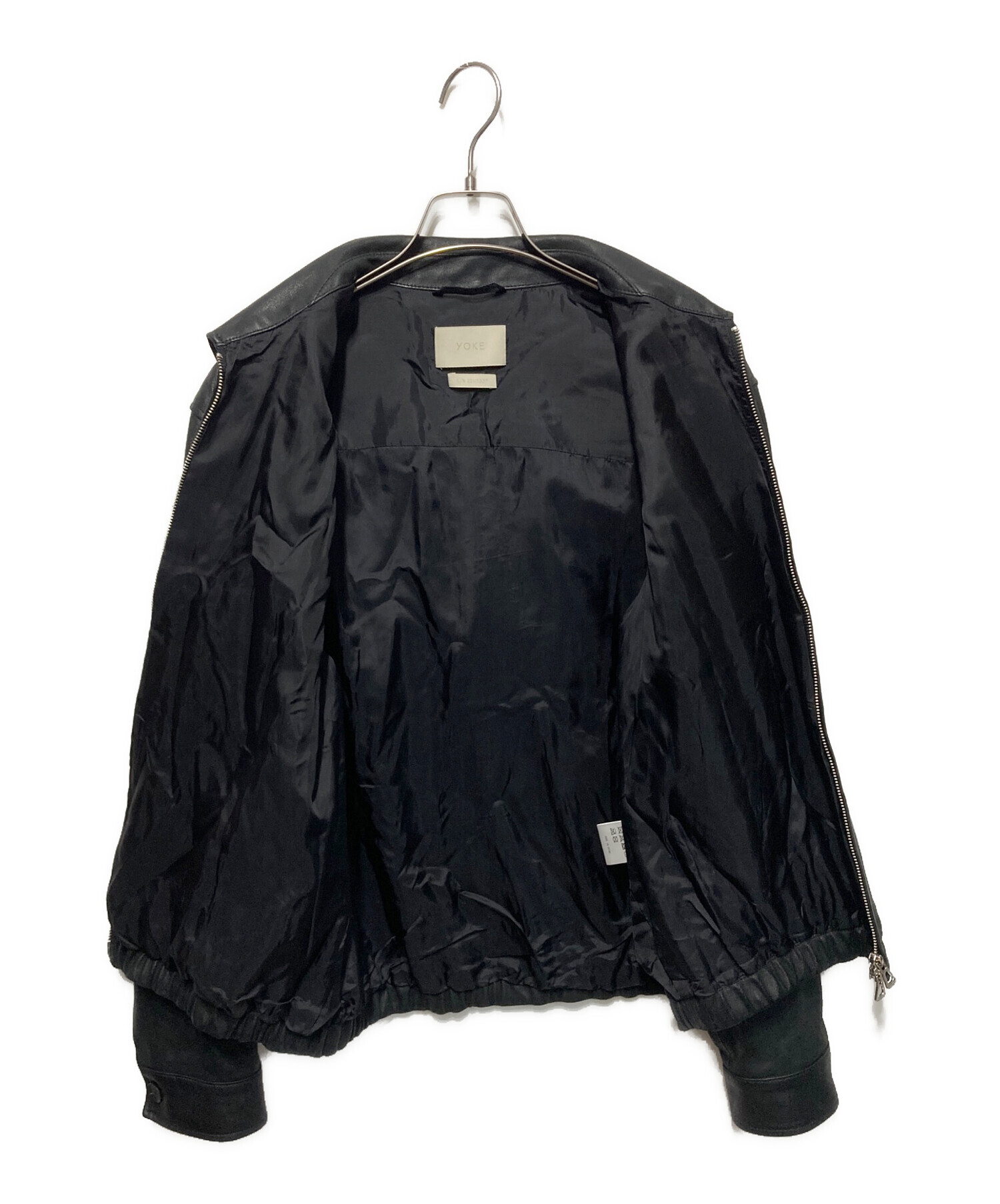 中古・古着通販】YOKE (ヨーク) LEATHER ZIP BLOUSON/レザージップ