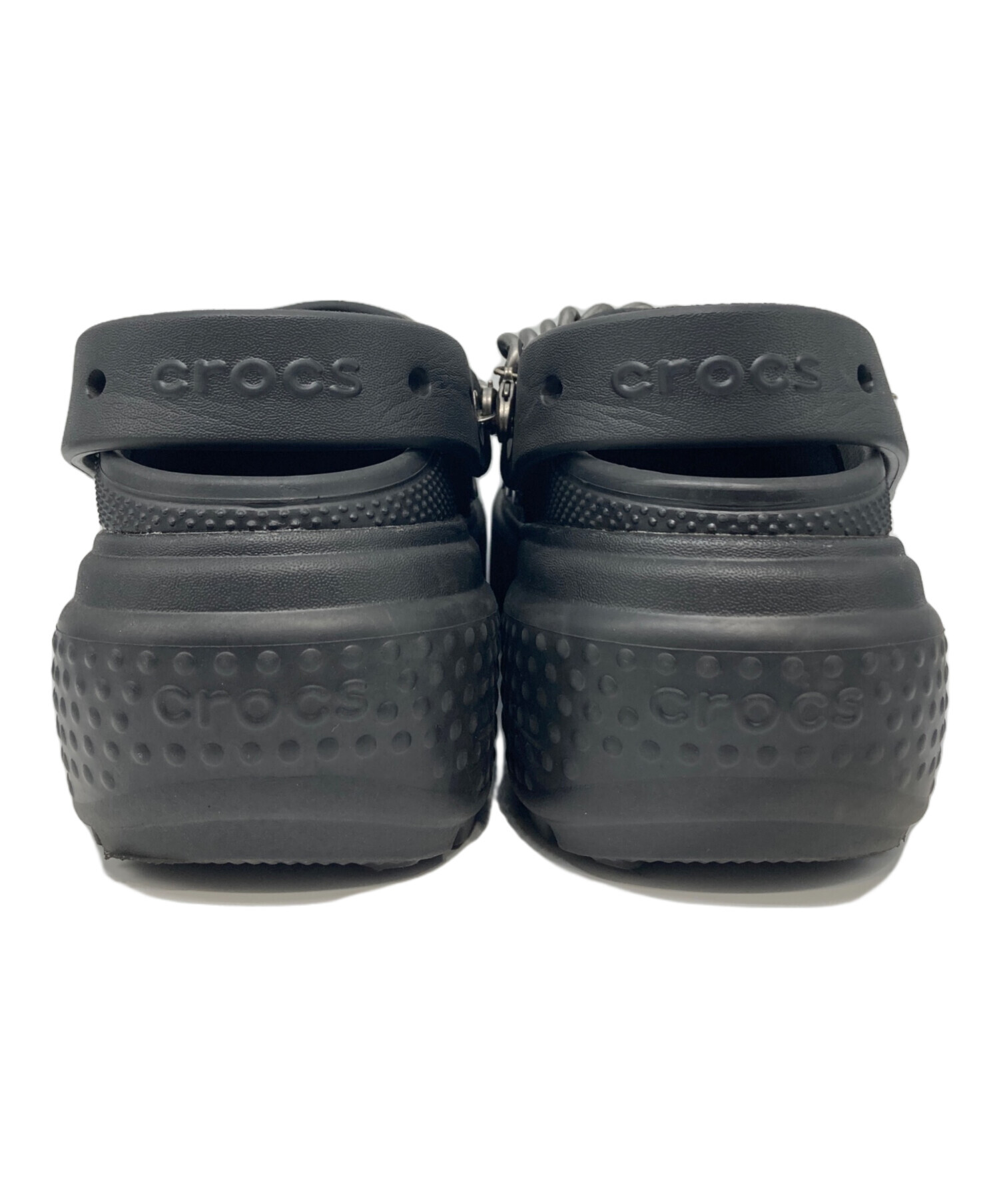 中古・古着通販】crocs (クロックス) Stomp Embellished Clog Black