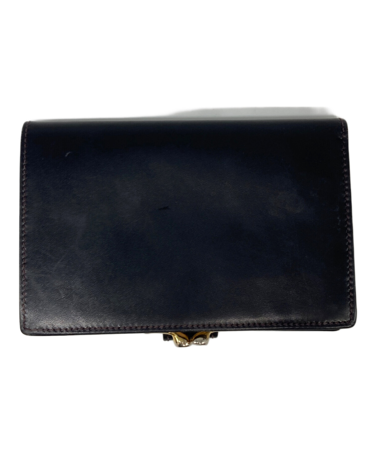 中古・古着通販】GUCCI (グッチ) がま口ウォレット ブラック｜ブランド