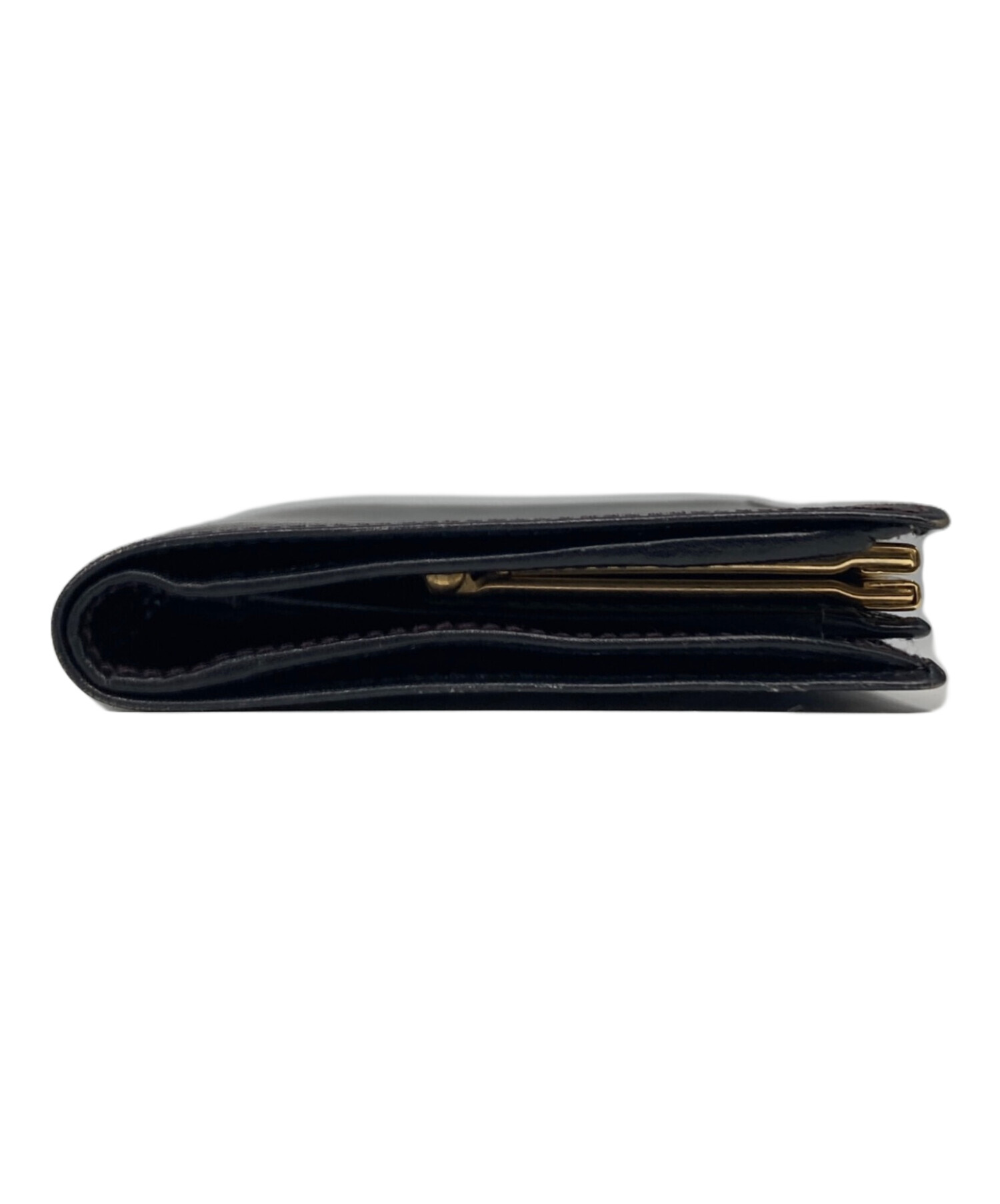 中古・古着通販】GUCCI (グッチ) がま口ウォレット ブラック｜ブランド