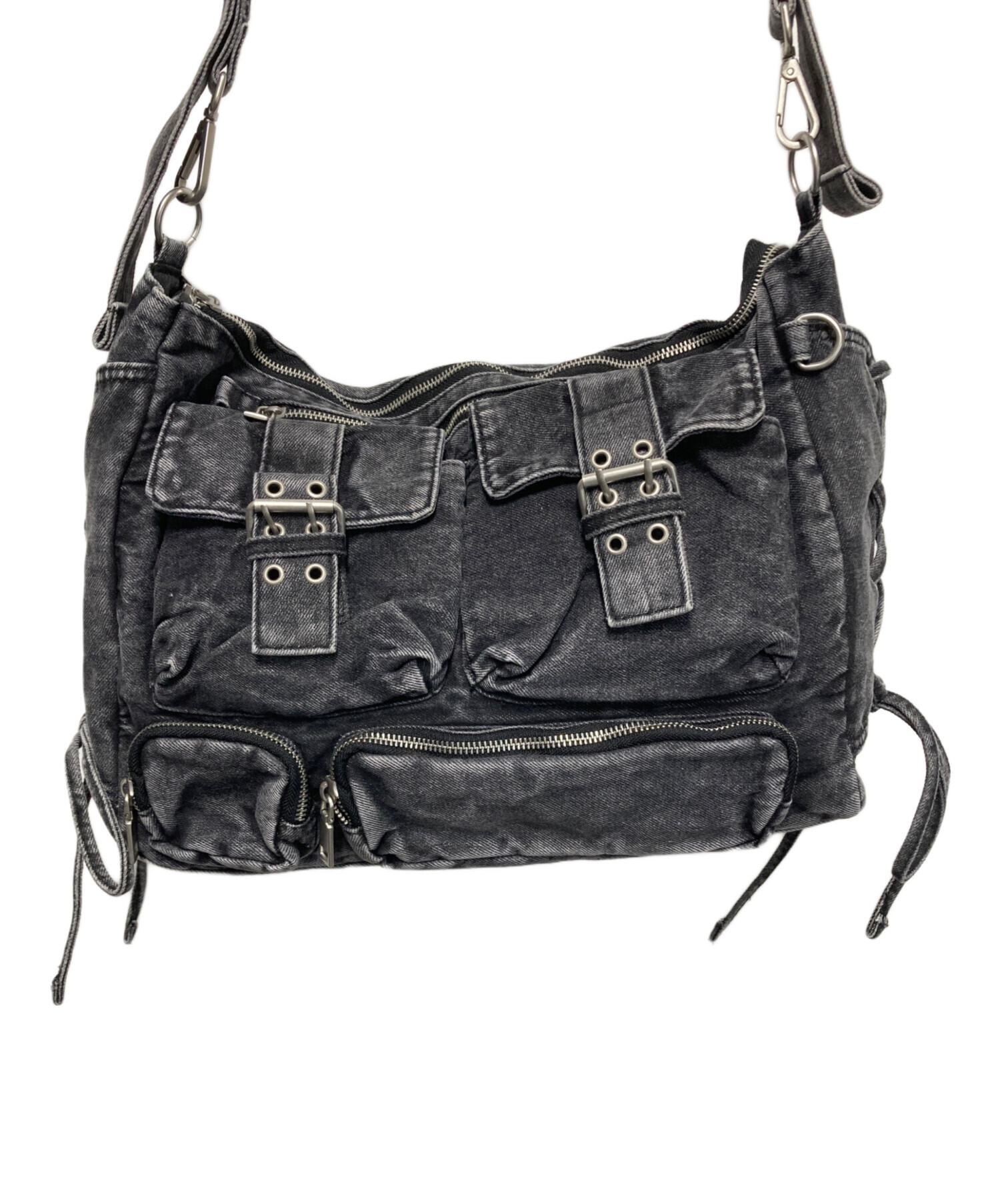中古・古着通販】ADRER (アドラー) vintage denim shoulder bag 中古・古着通販】ADRER (アドラー) vintage denim shoulder bag