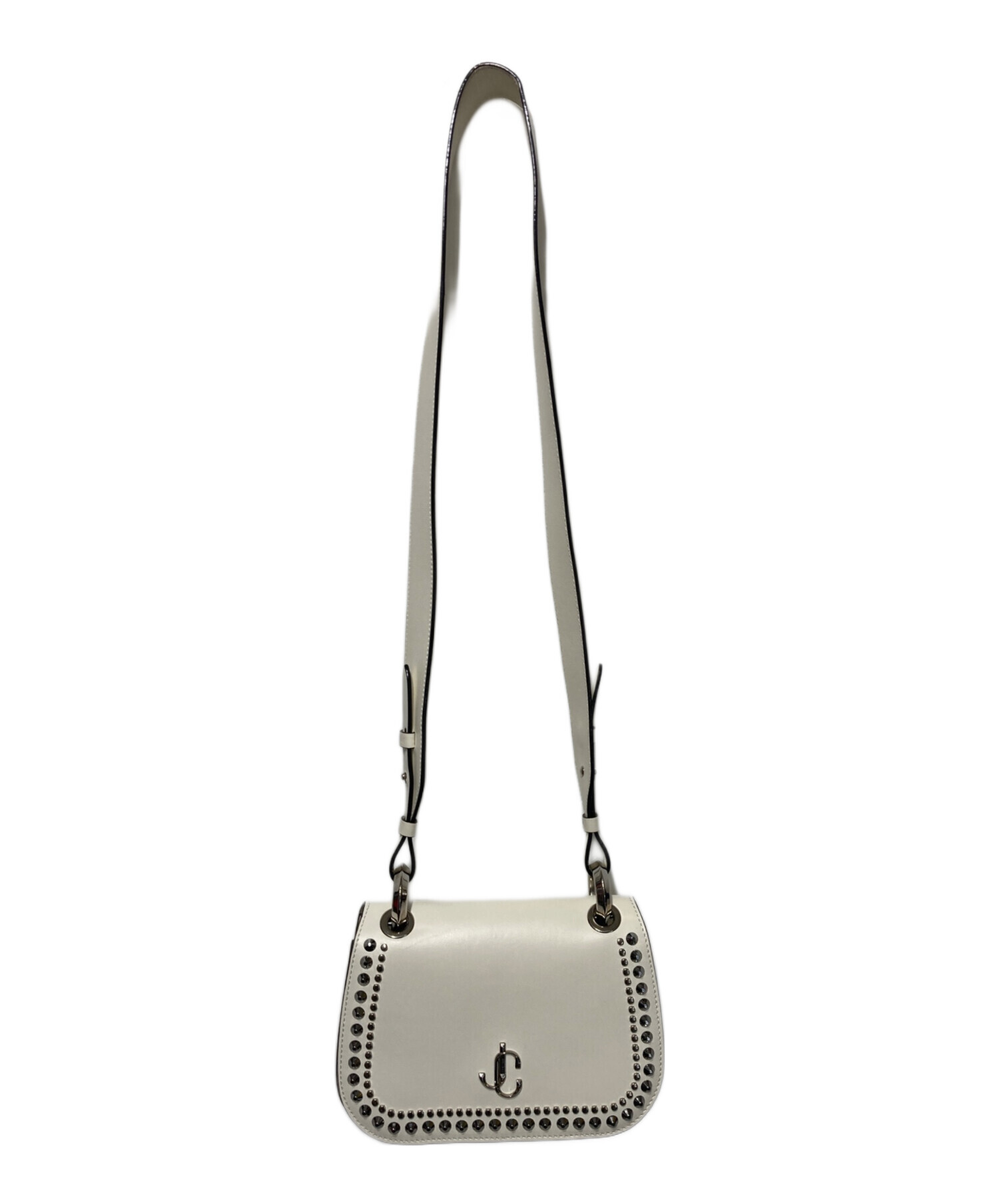 中古・古着通販】JIMMY CHOO (ジミーチュウ) スタッズロゴショルダー