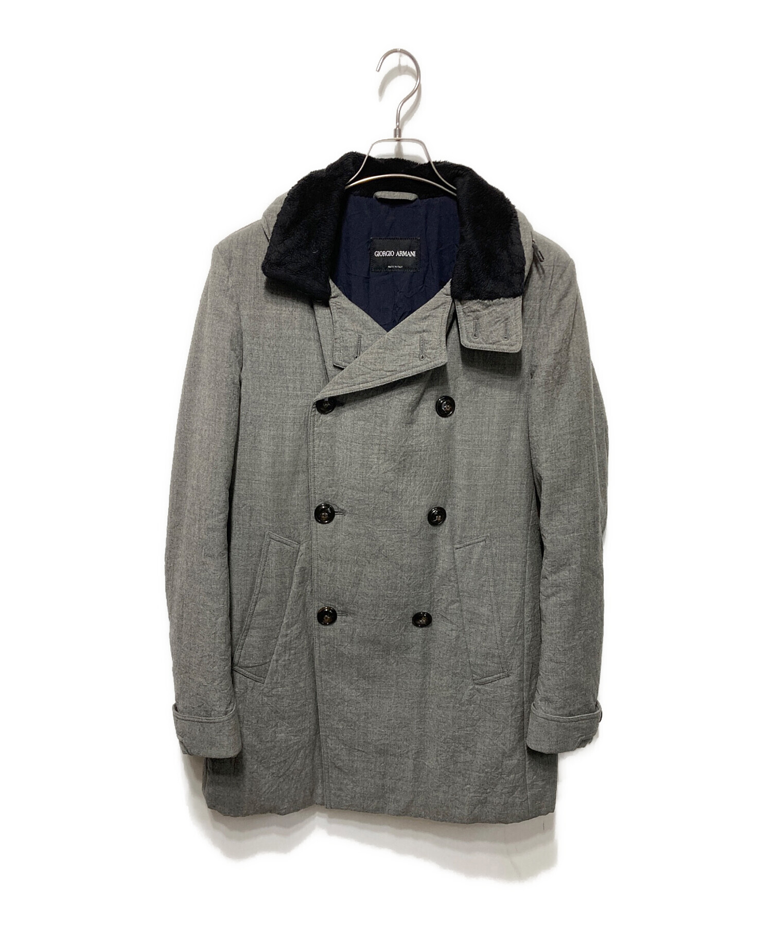 M*m様 美品　ジョルジオ アルマーニ Pコート 中古・古着通販】GIORGIO ARMANI (ジョルジオアルマーニ) Pコート