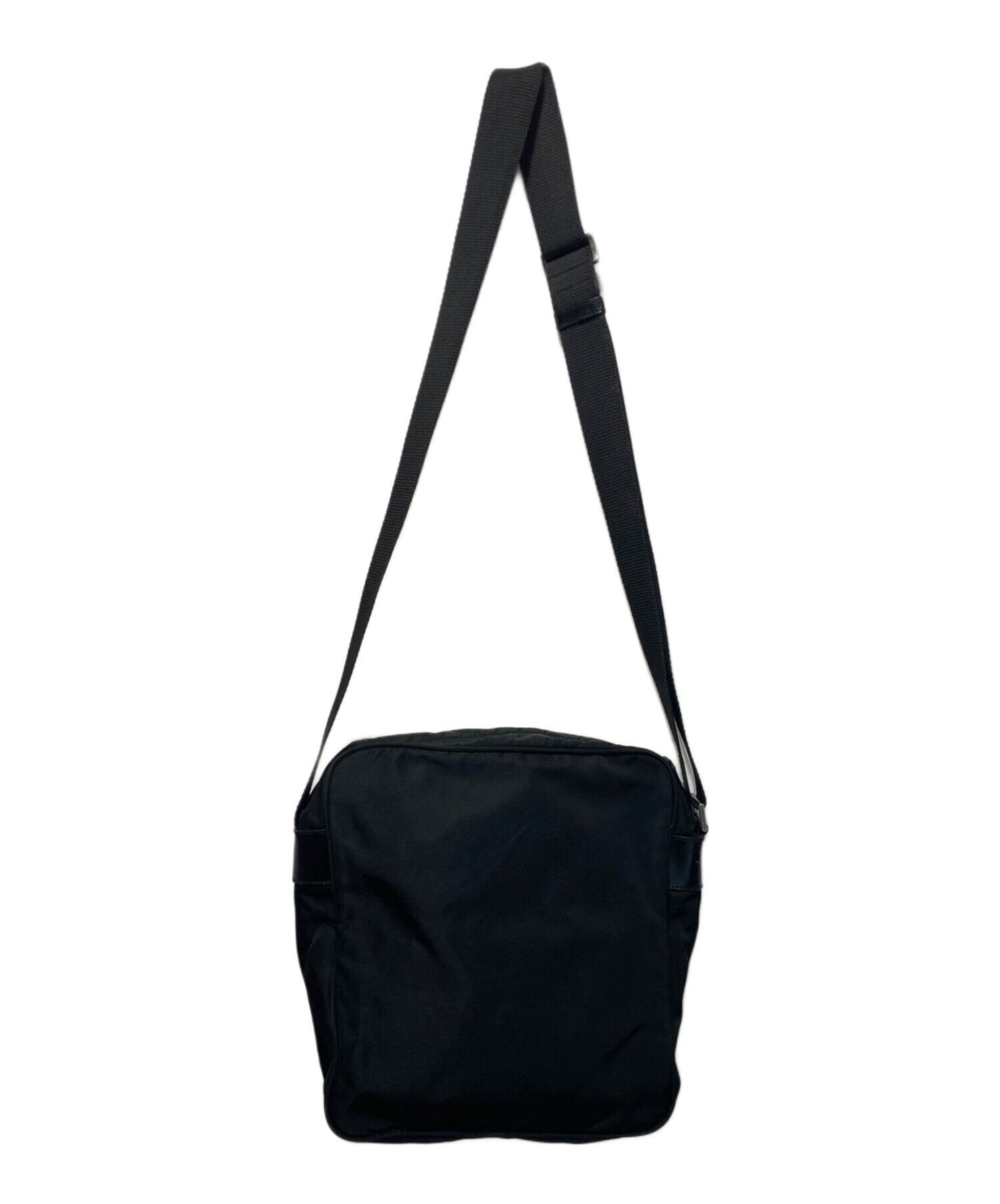 中古・古着通販】PRADA (プラダ) ナイロンショルダーバッグ ブラック