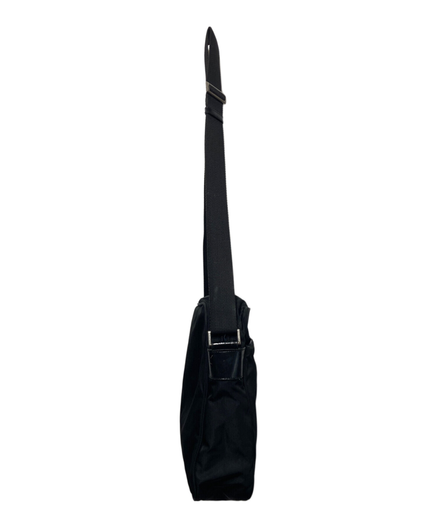 中古・古着通販】PRADA (プラダ) ナイロンショルダーバッグ ブラック