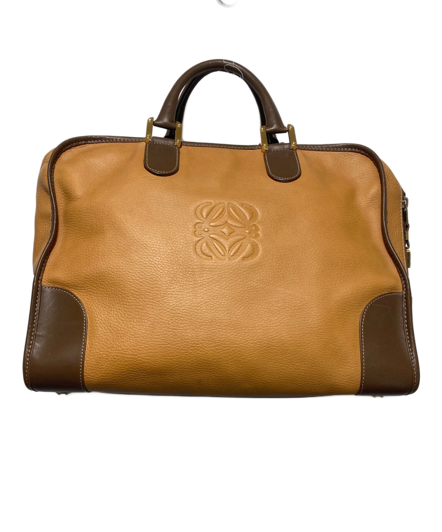 中古・古着通販】LOEWE (ロエベ) アナグラムレザーボストンバッグ